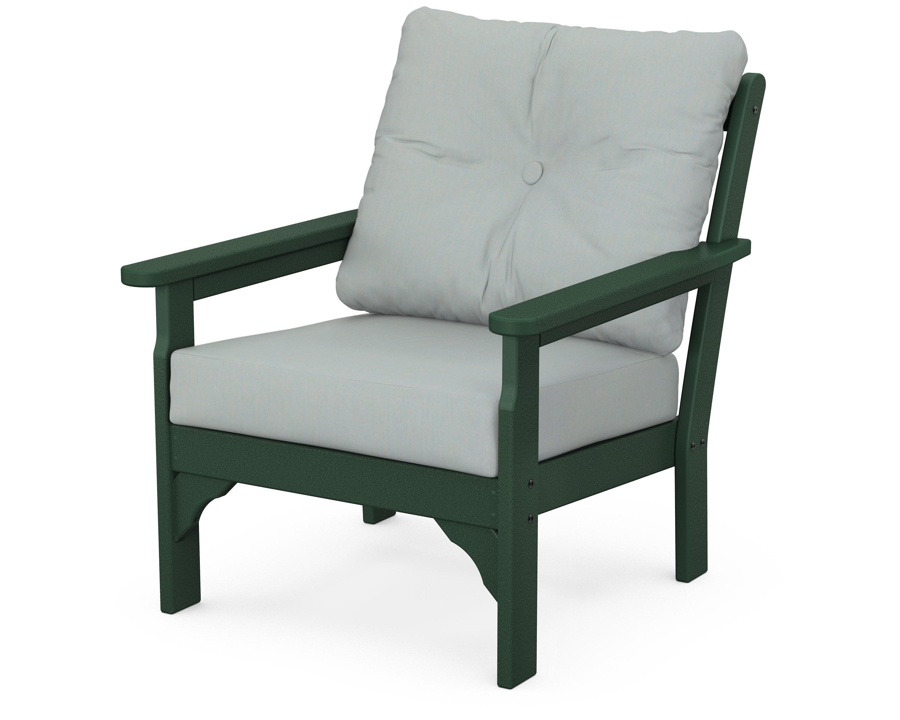 Vineyard Deep Seating Chair in Green / Spa