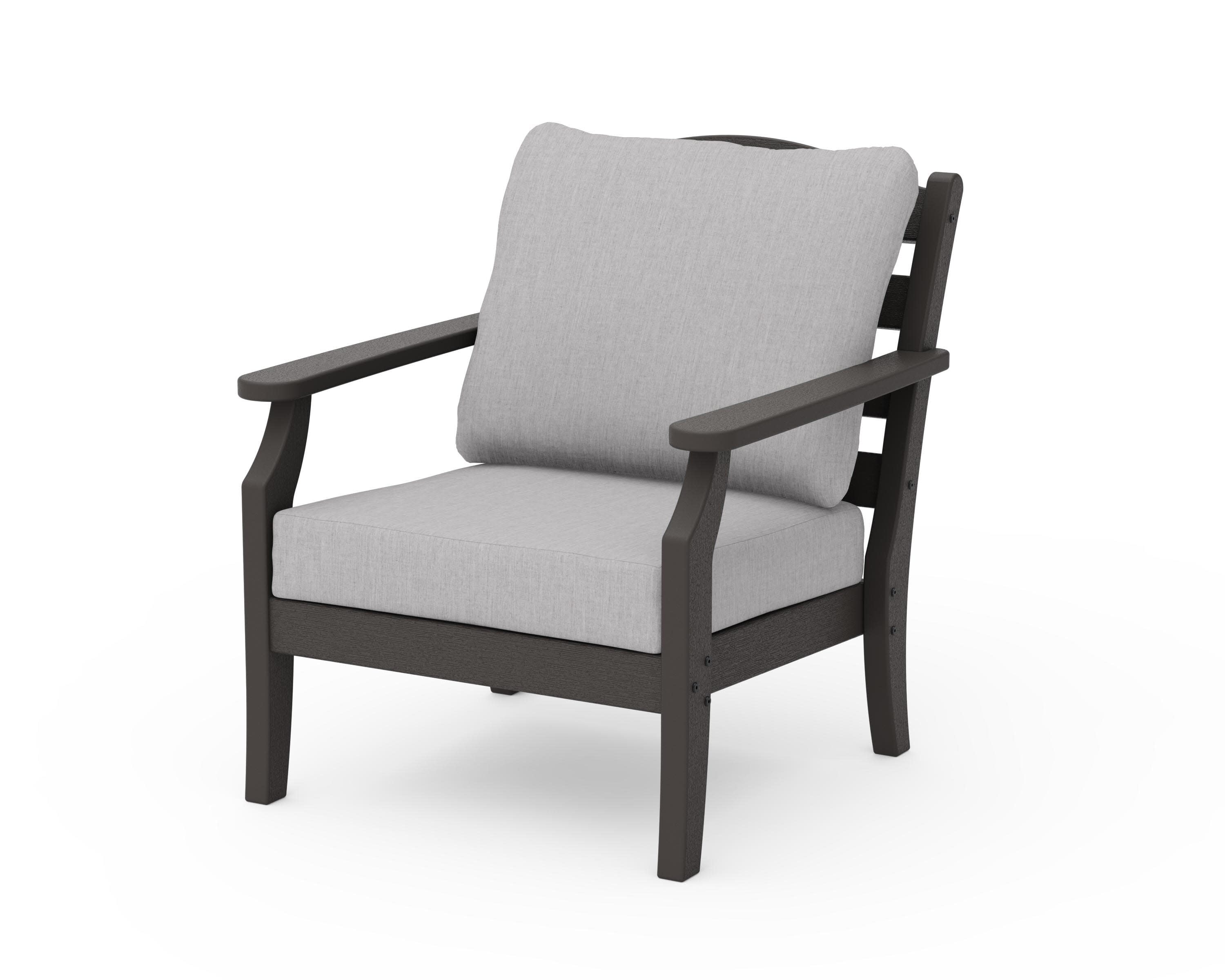 Savannah Deep Seating Chair in Vintage Coffee / Granite