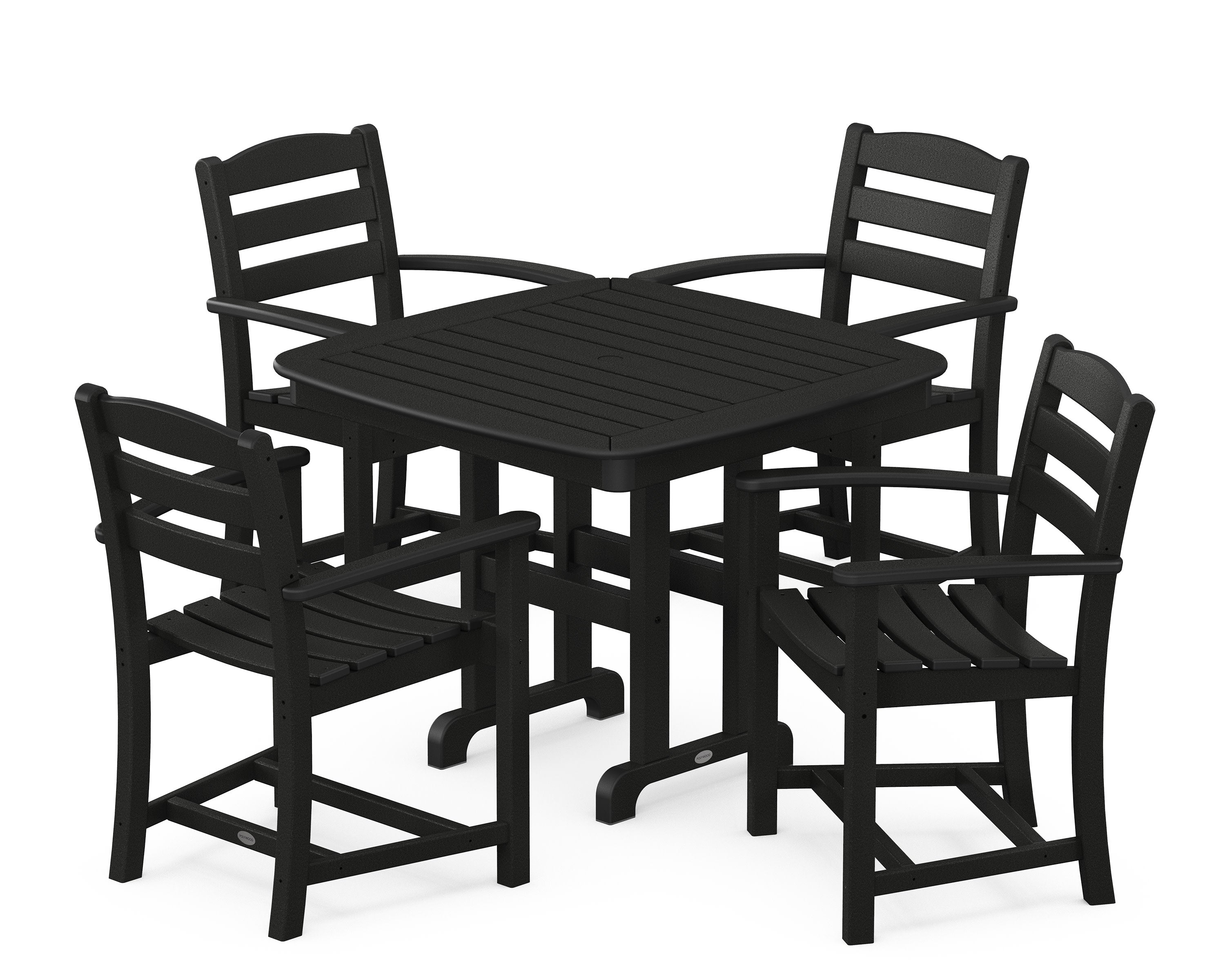 La Casa Caf 5-Piece Dining Set in Black