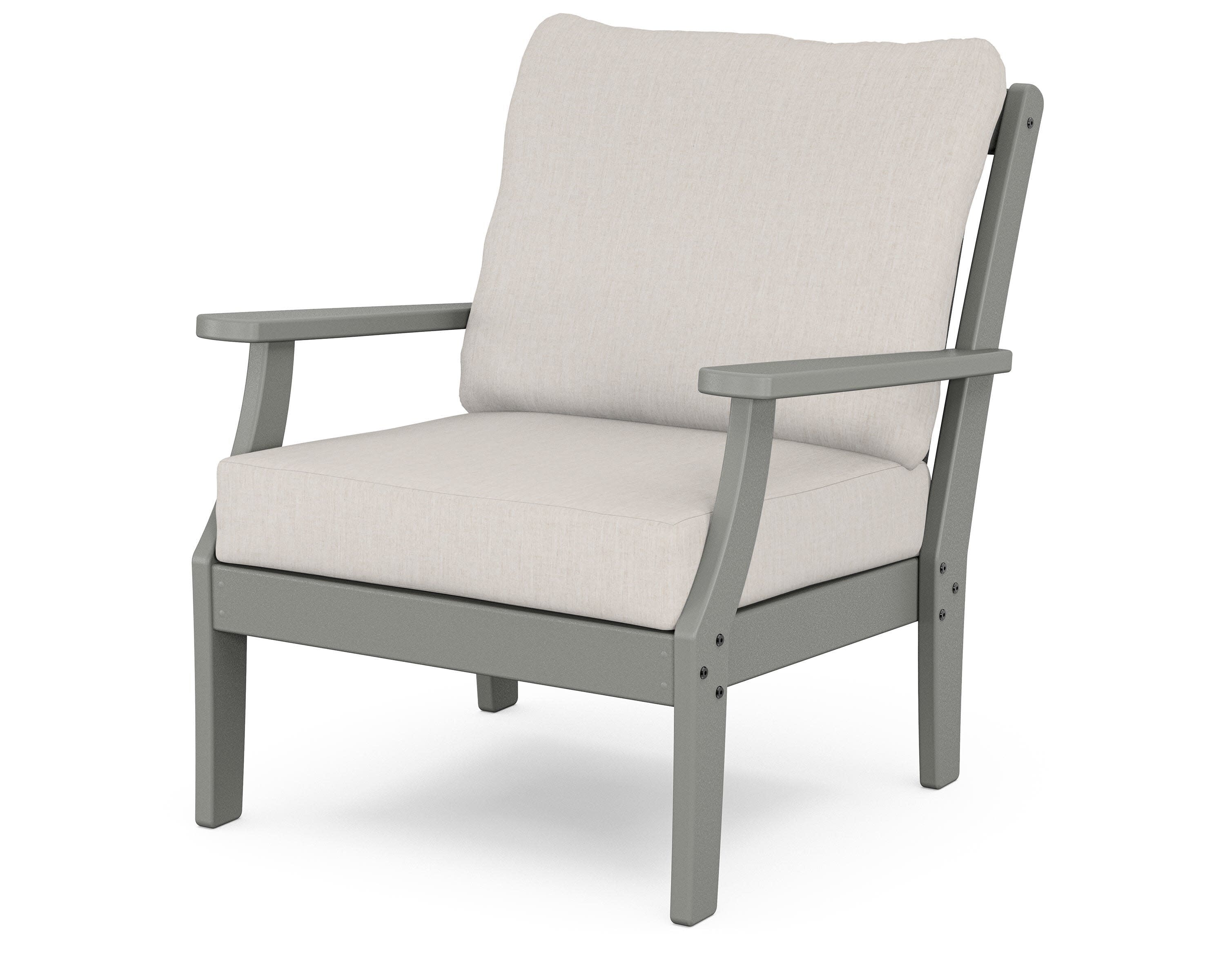 Braxton Deep Seating Chair in Slate Grey / Cast Ash