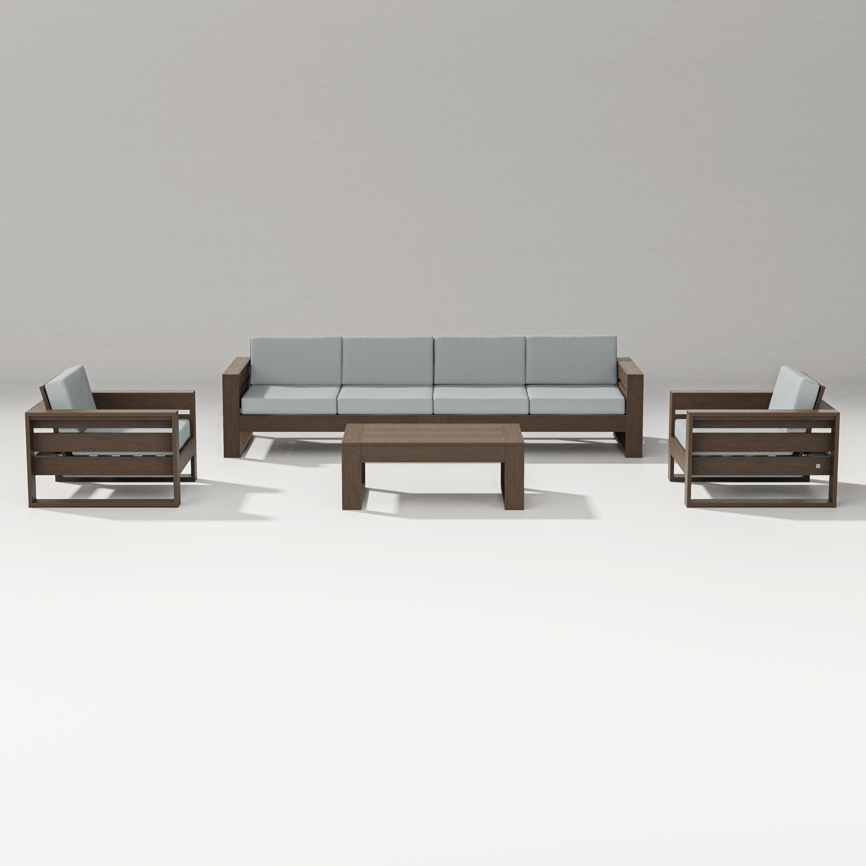 Latitude 5-Piece Lounge Sofa Set in Kona / Spa