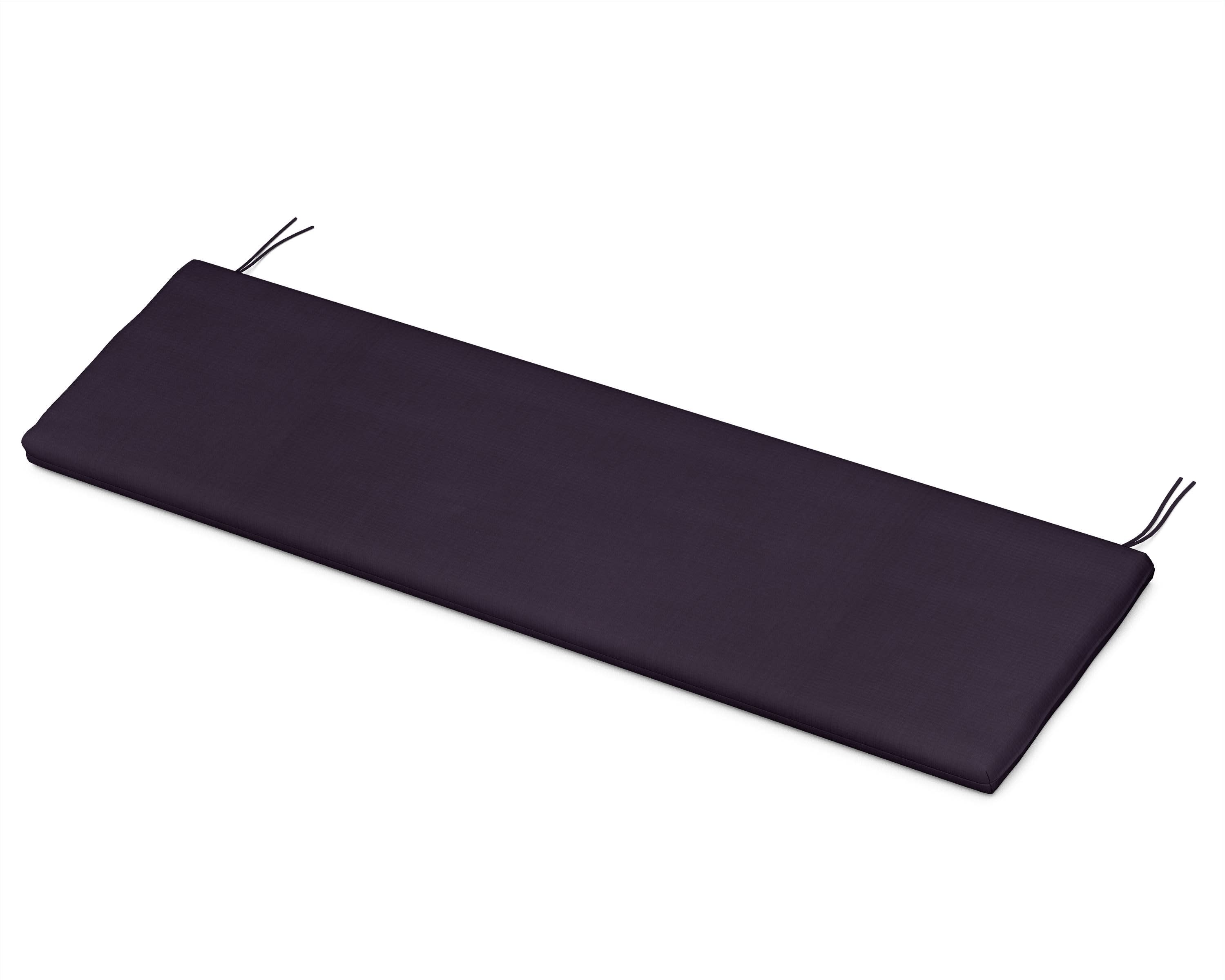 Ateeva Luxe 56" x 18" Outdoor Bench and Swing Cushion by POLYWOOD in Navy Linen