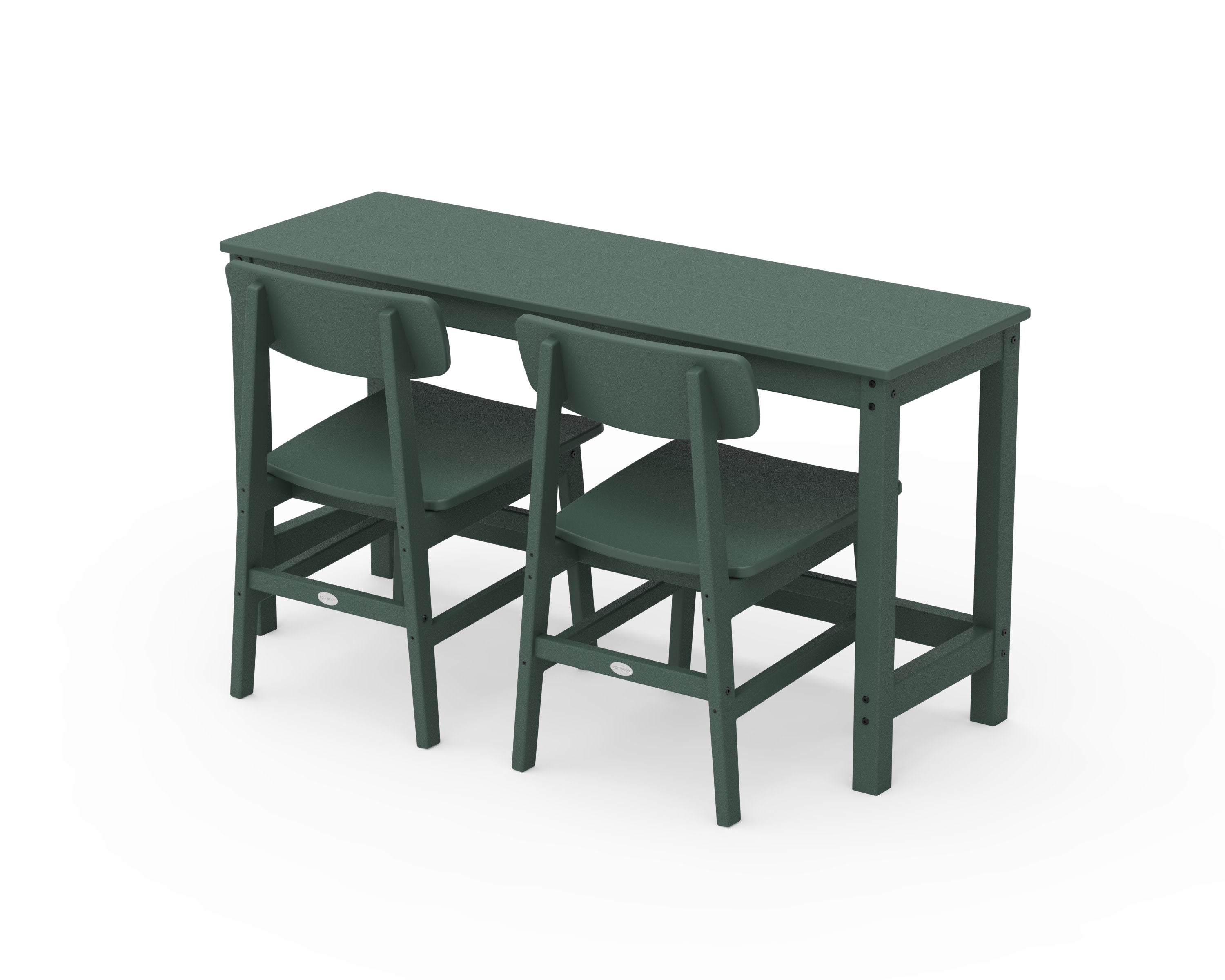 Modern Studio Urban Chair 3-Piece Balcony Set in Green