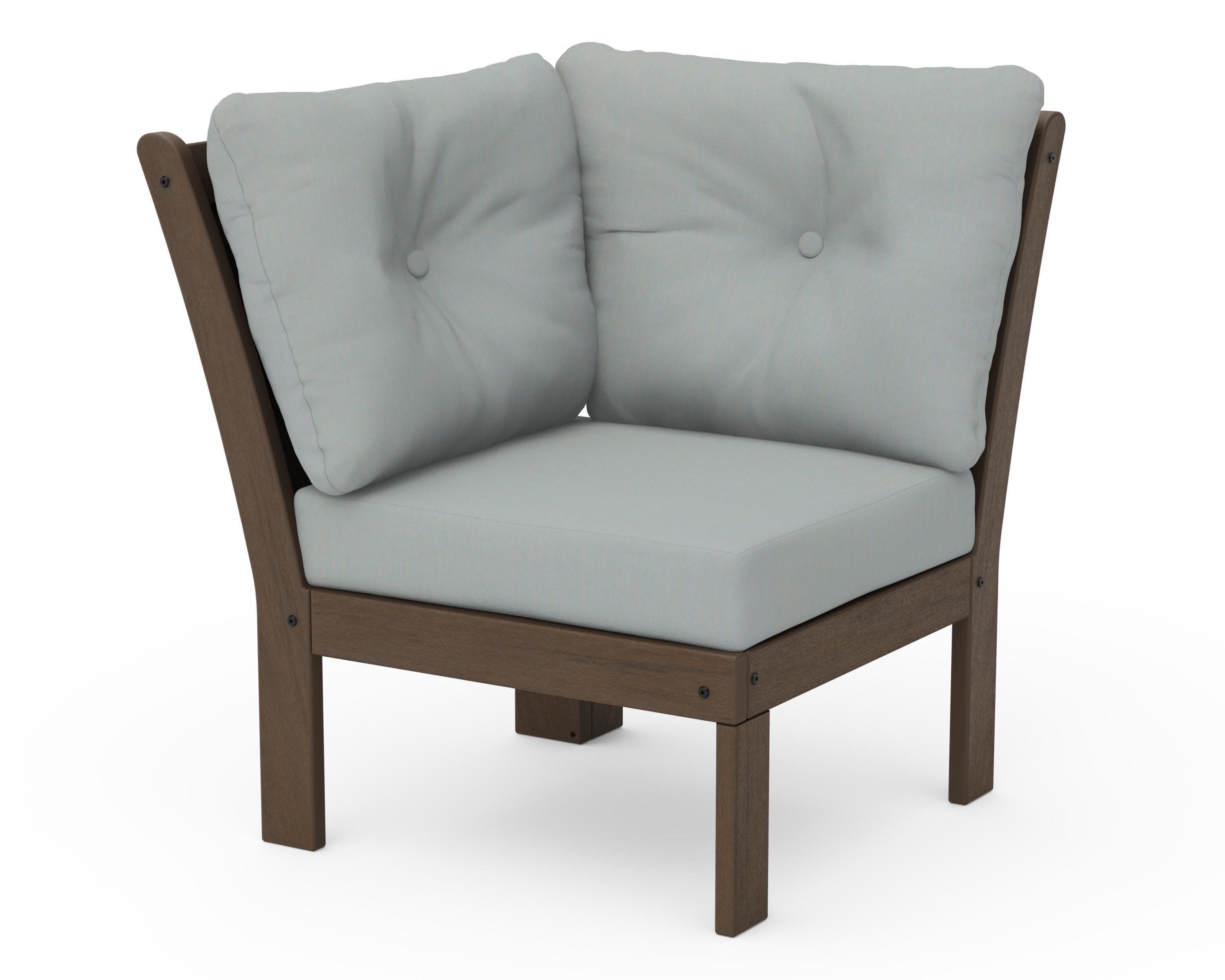 Vineyard Modular Corner Chair in Kona / Spa