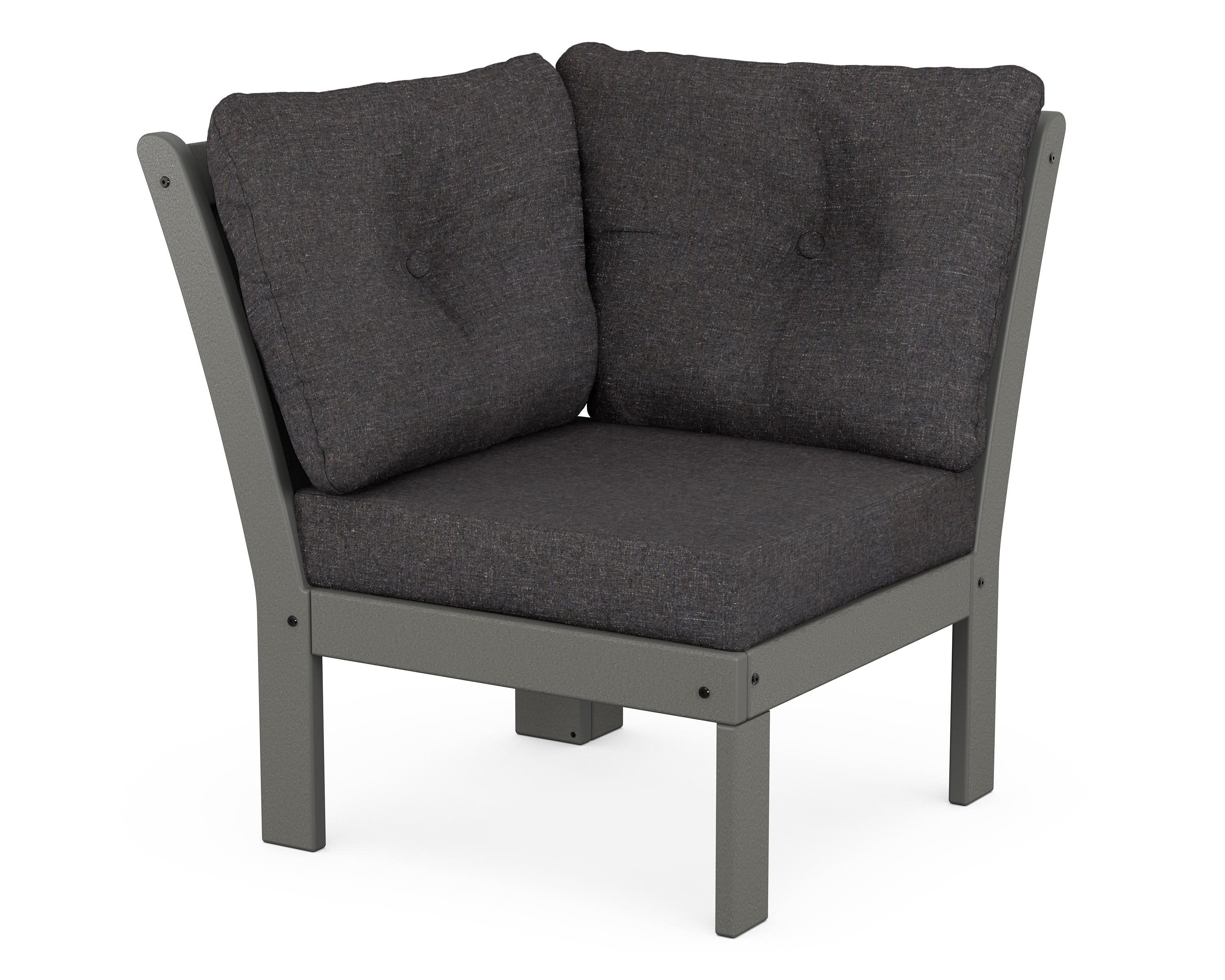 Vineyard Modular Corner Chair in Slate Grey / Ash Charcoal