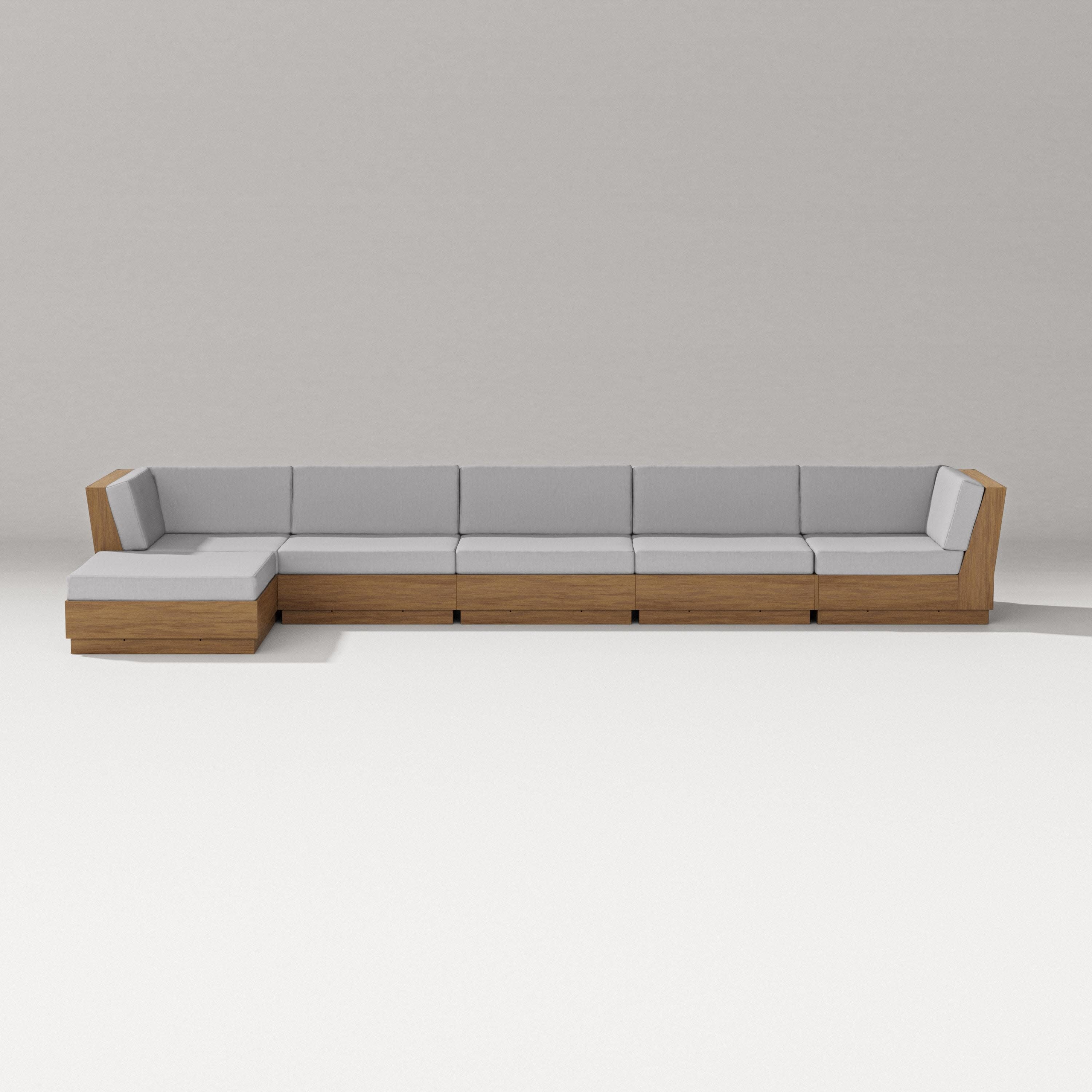 Elevate 6-Piece Chaise Sectional in Natural / Granite