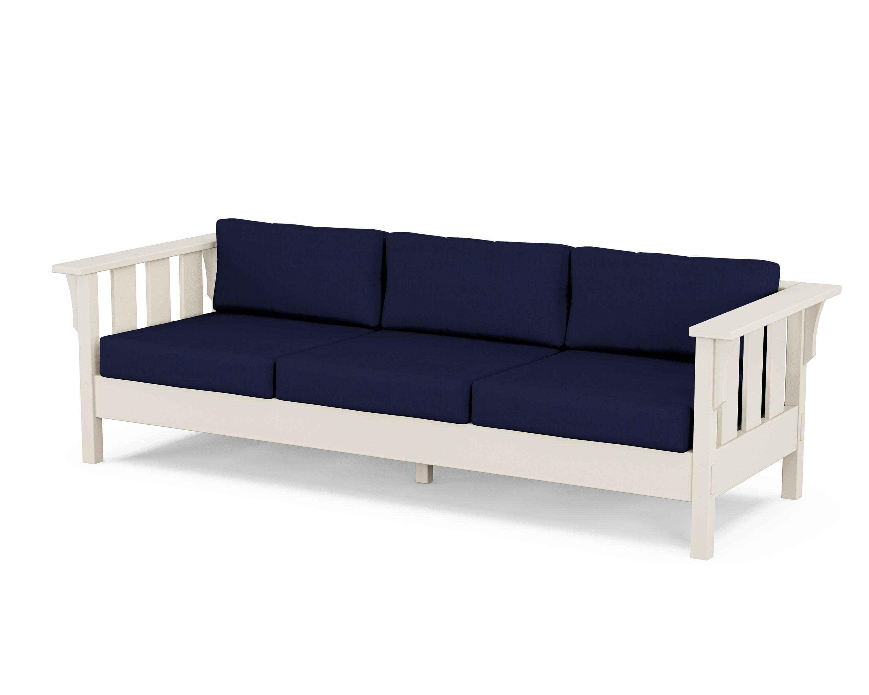 Acadia Deep Seating Sofa in Sand / Navy