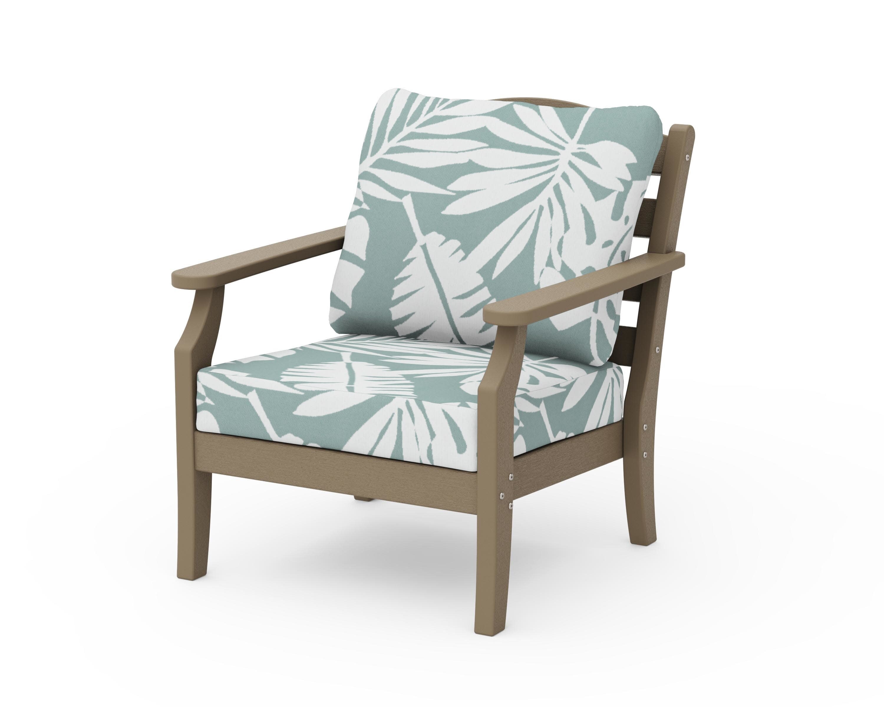 Savannah Deep Seating Chair in Vintage Sahara / Leaf Glacier Spa