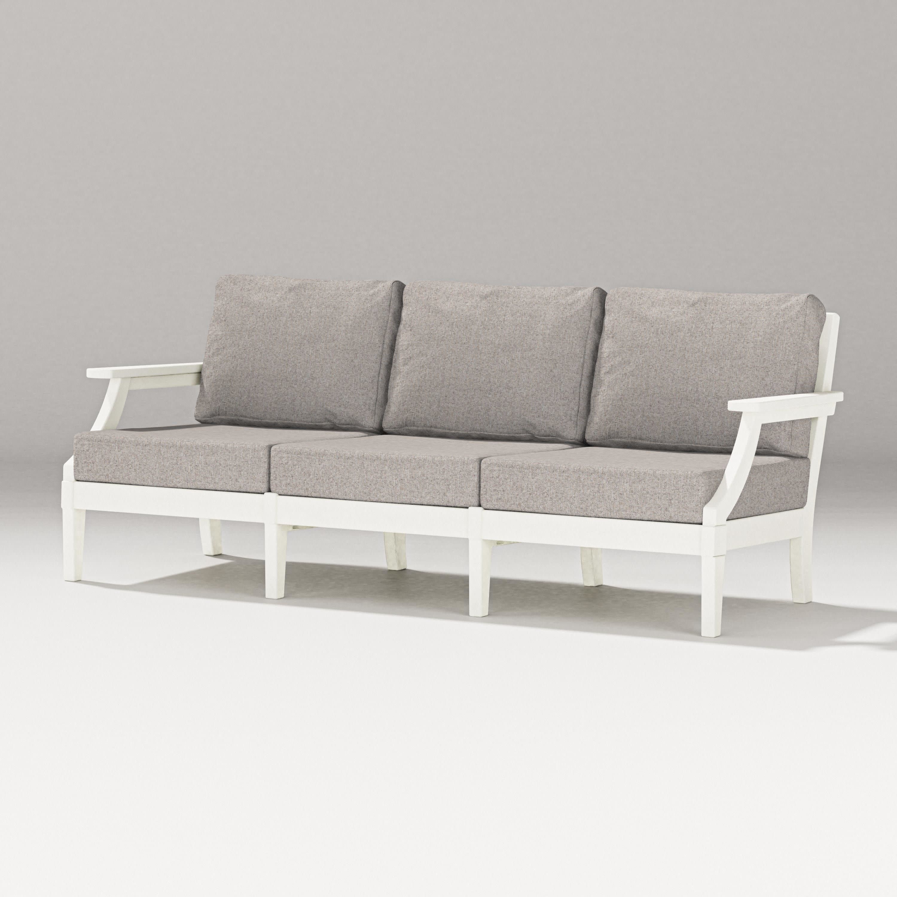 Estate Sofa in Vintage White / Weathered Tweed