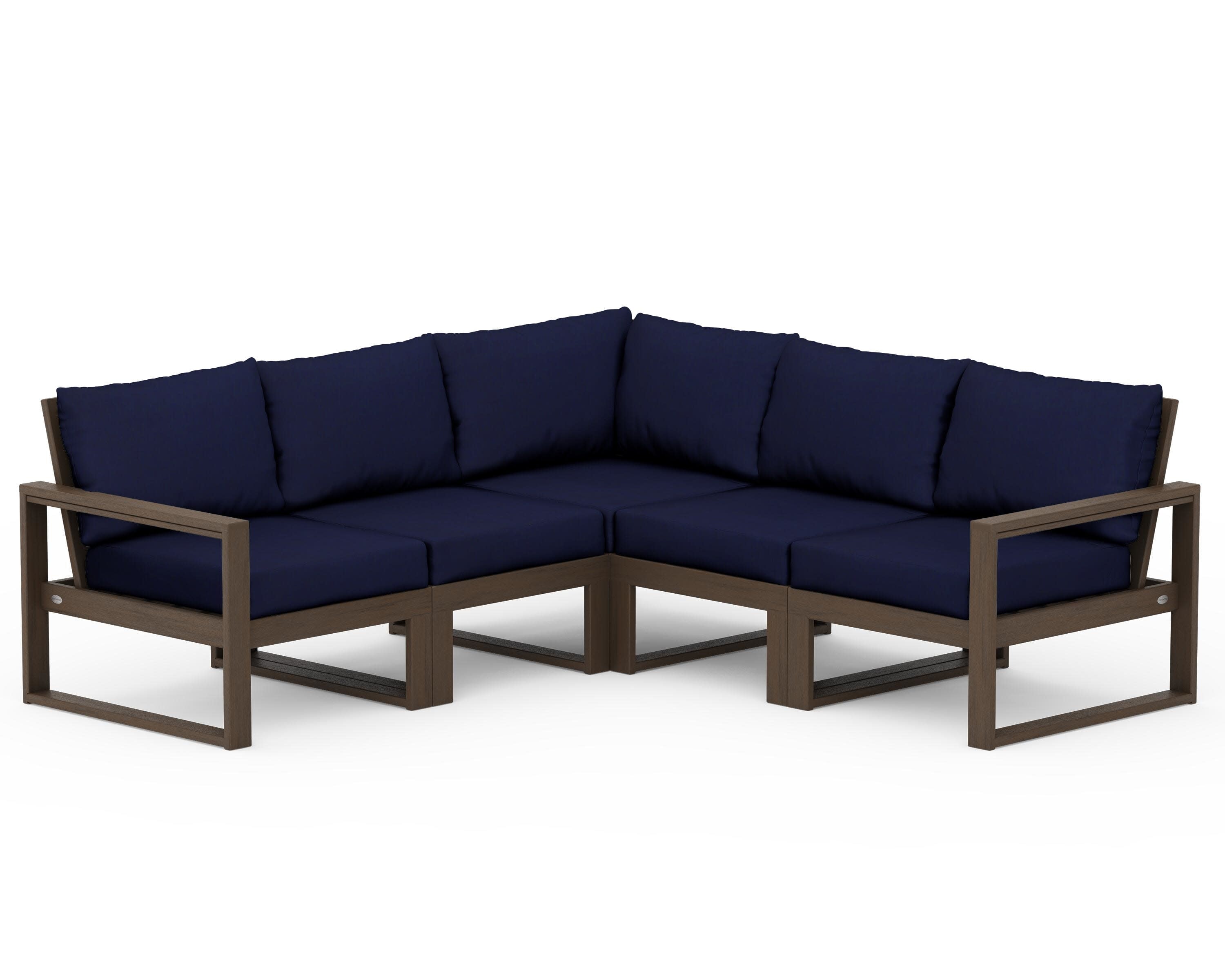 EDGE 5-Piece Modular Deep Seating Set in Kona / Navy