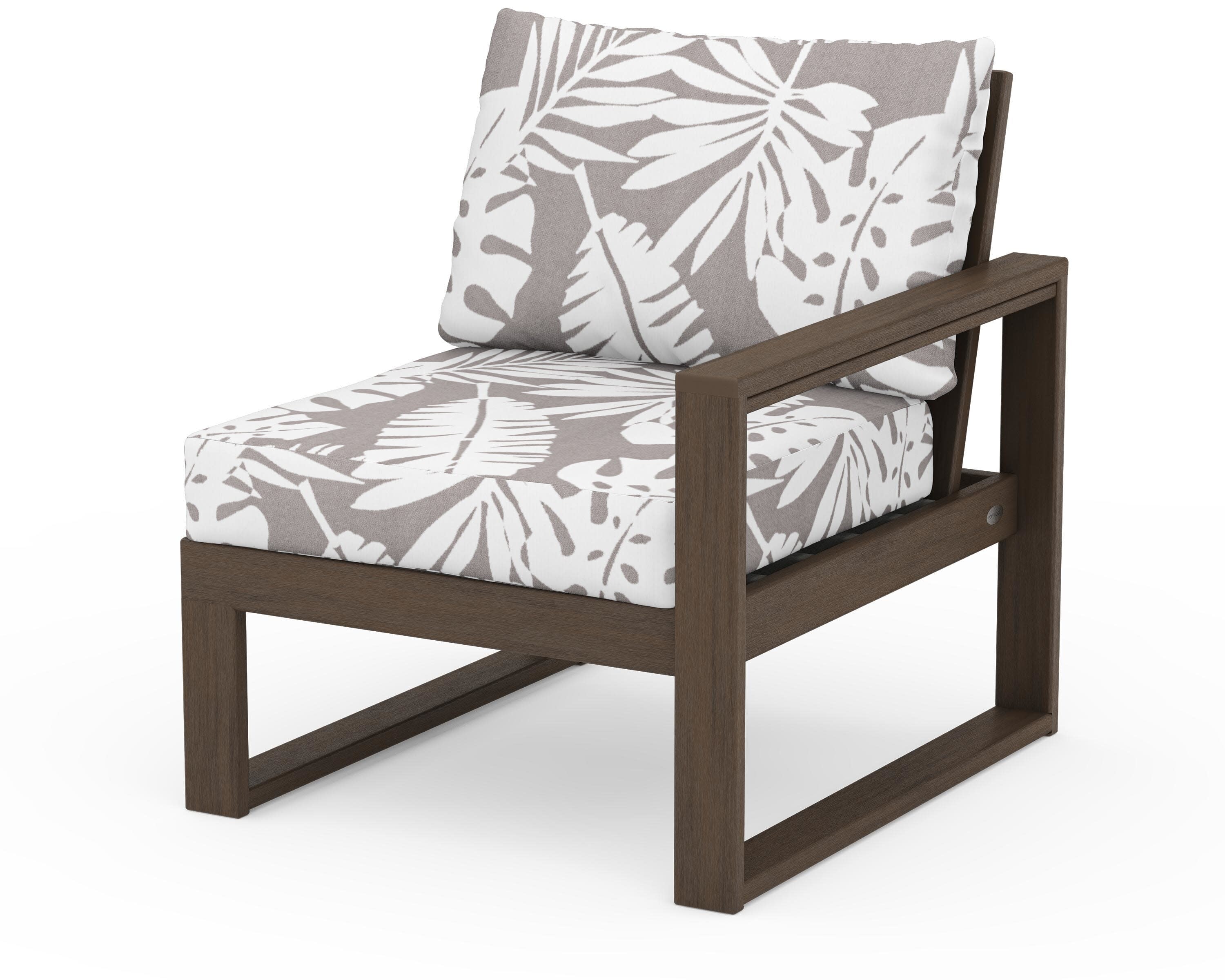 EDGE Modular Right Arm Chair in Kona / Leaf Grey Mist