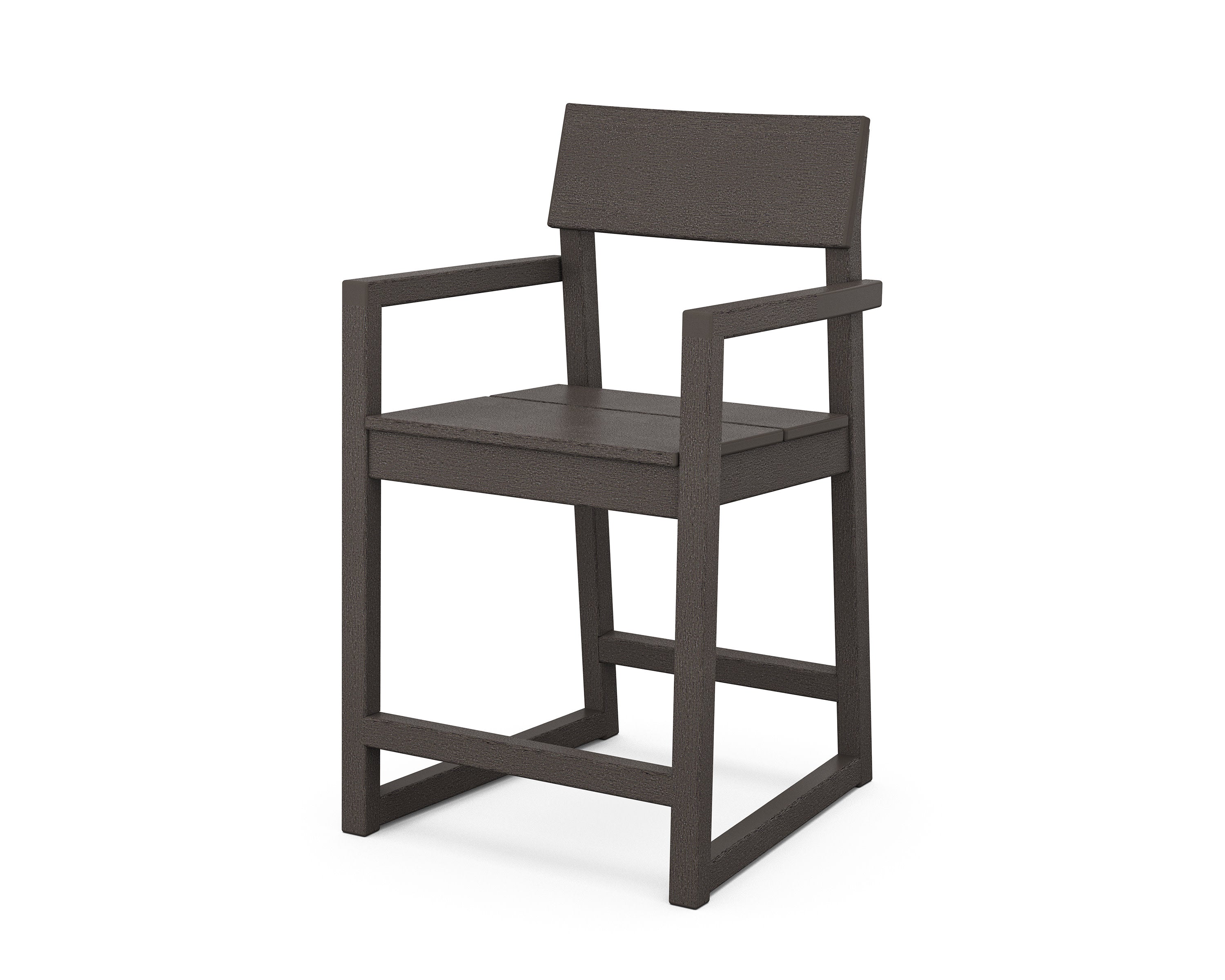 EDGE Counter Arm Chair in Vintage Coffee