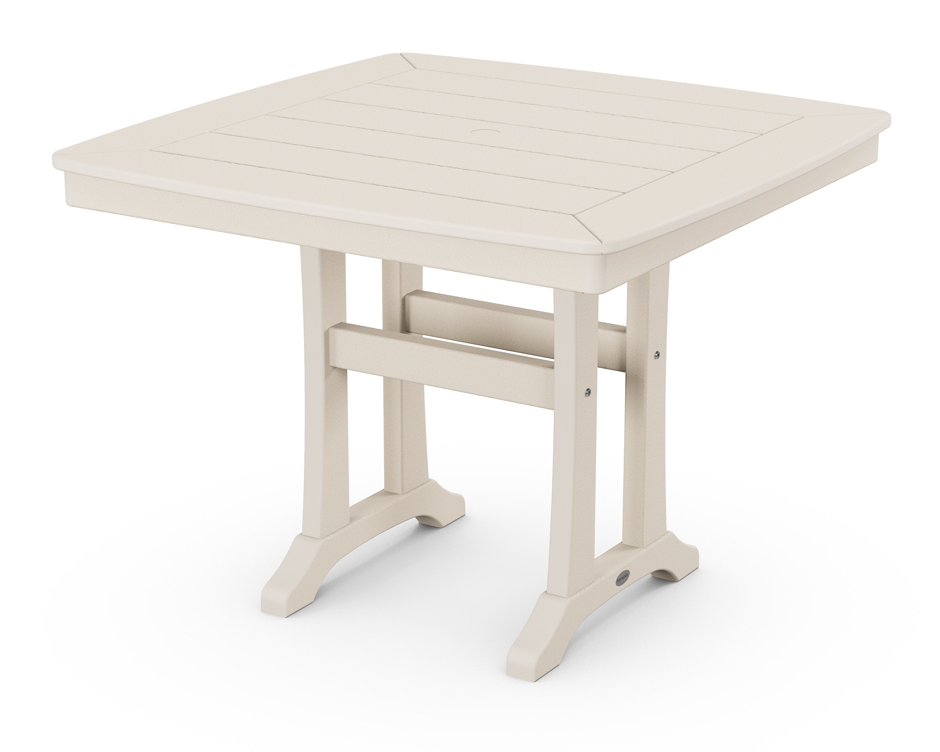 Nautical Trestle 37" Dining Table in Sand