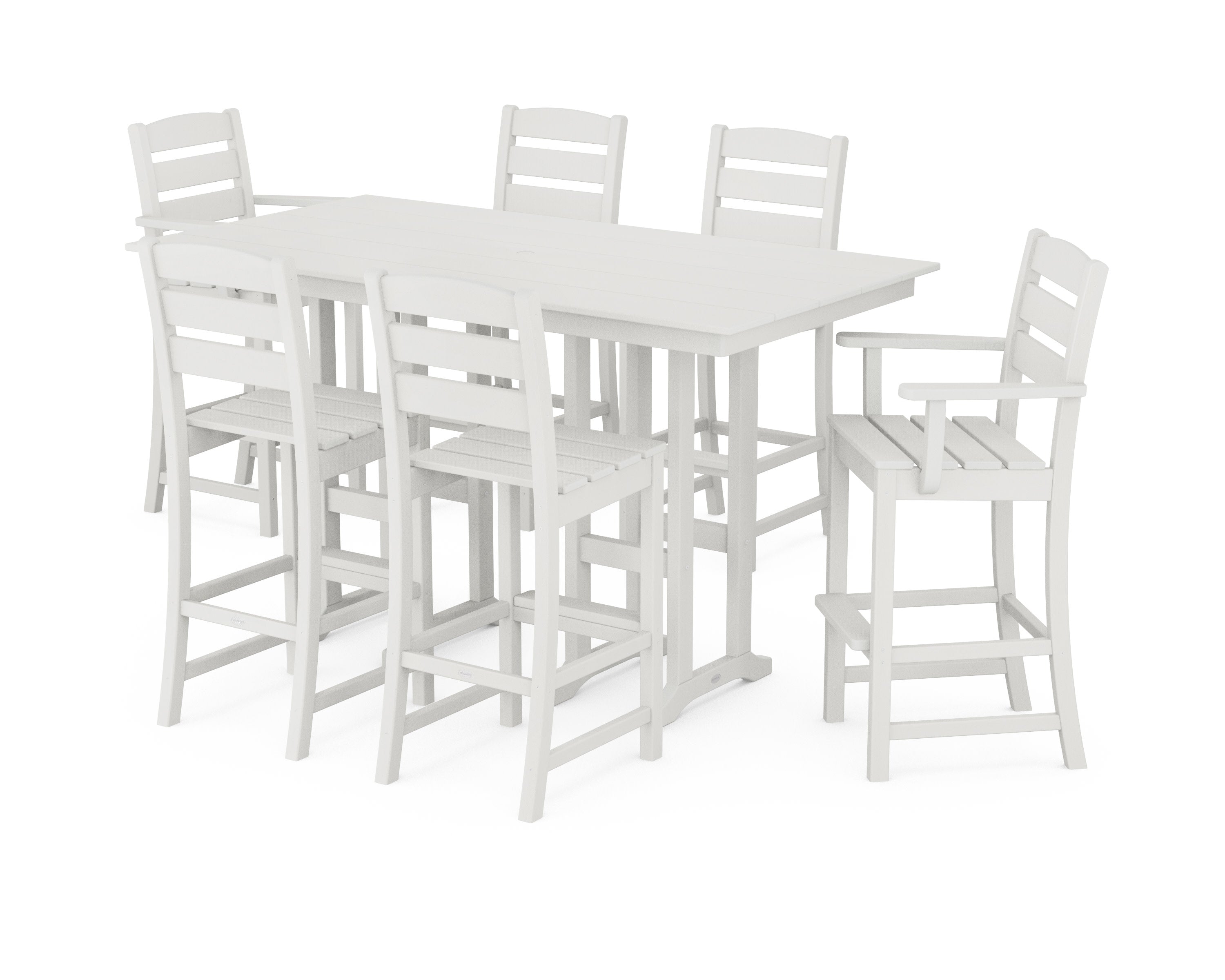 Lakeside 7-Piece Bar Set in Vintage White