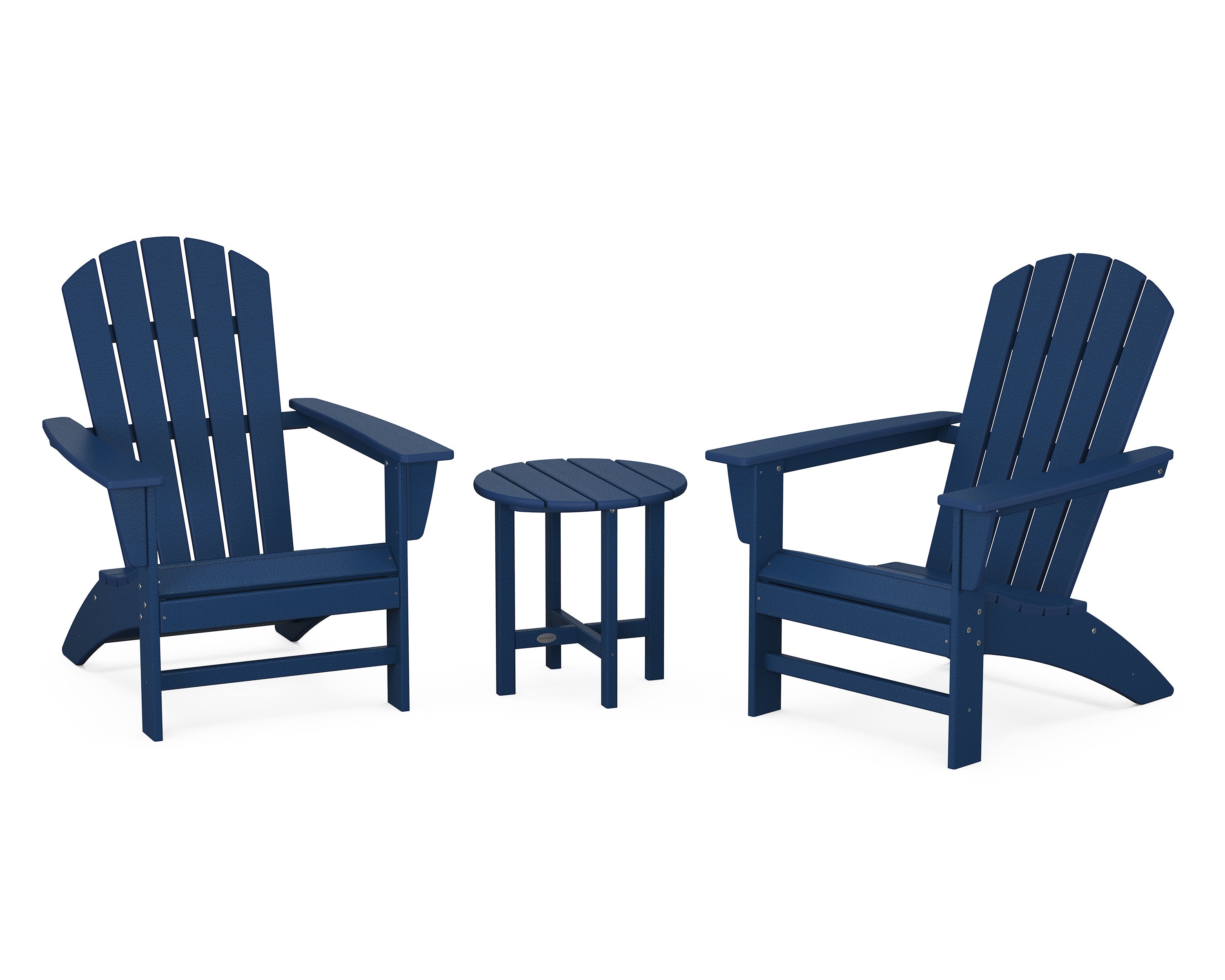 Nautical 3-Piece Adirondack Set in Navy