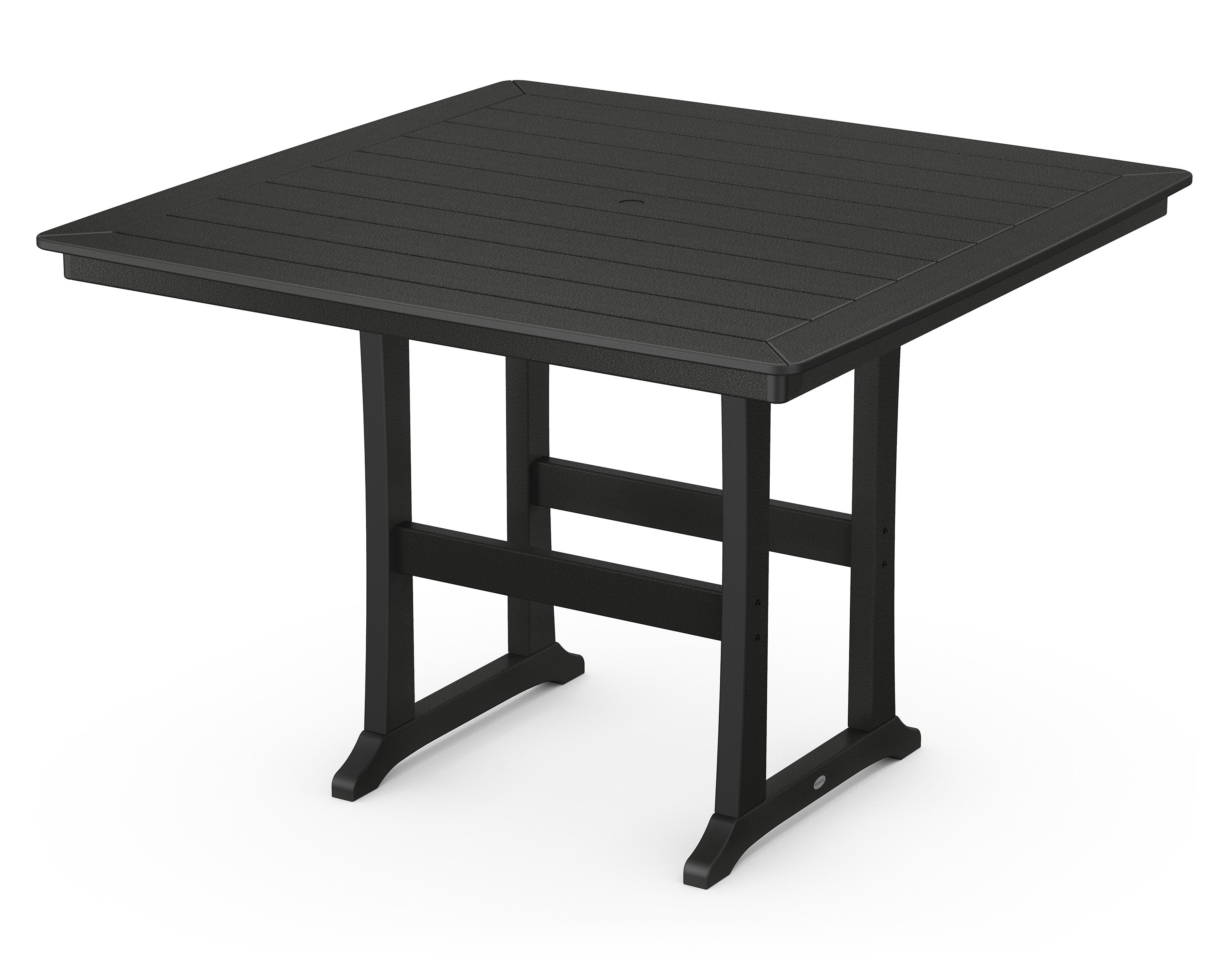 Nautical Trestle 59" Bar Table in Black