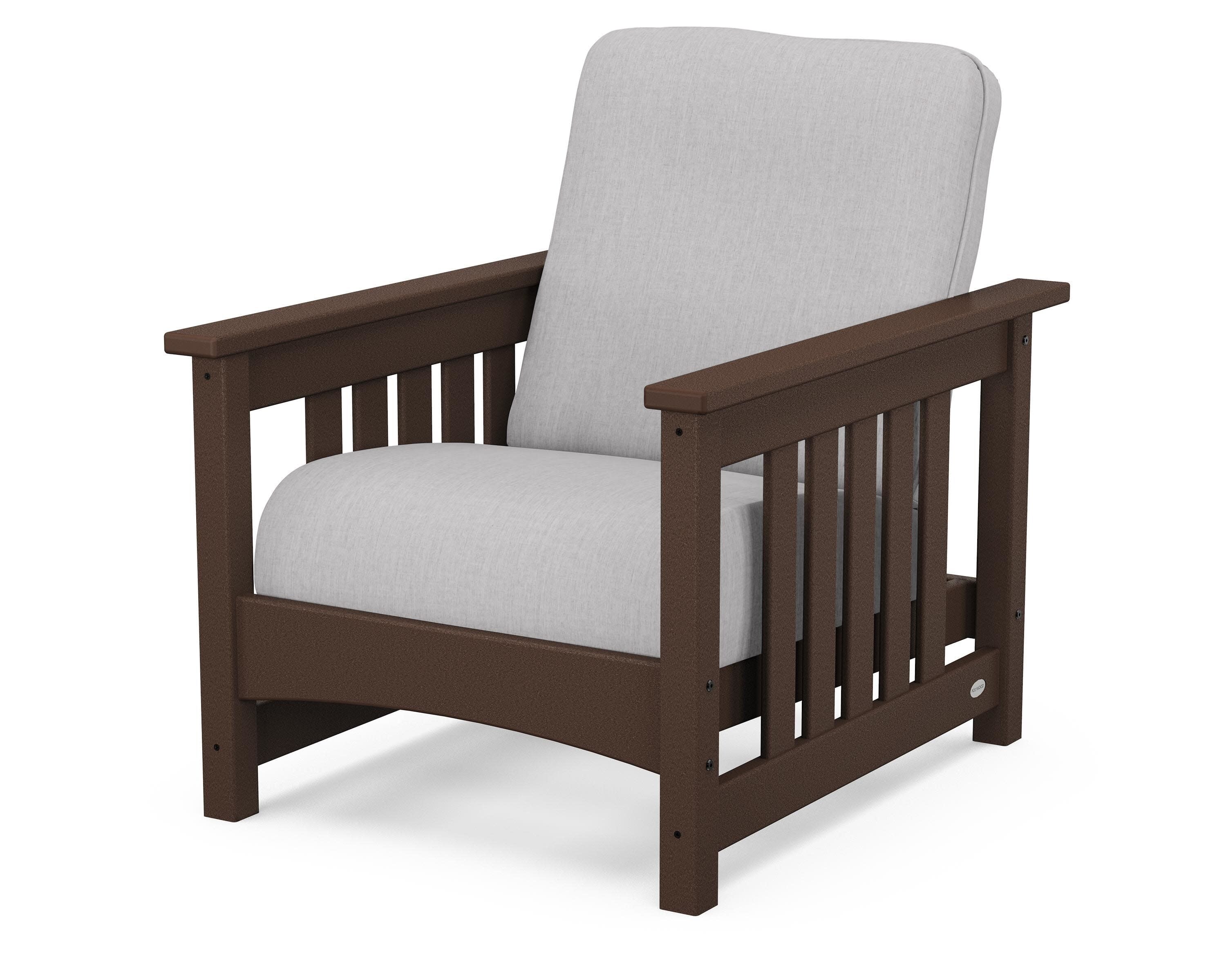 Club Mission Chair in Mahogany / Granite