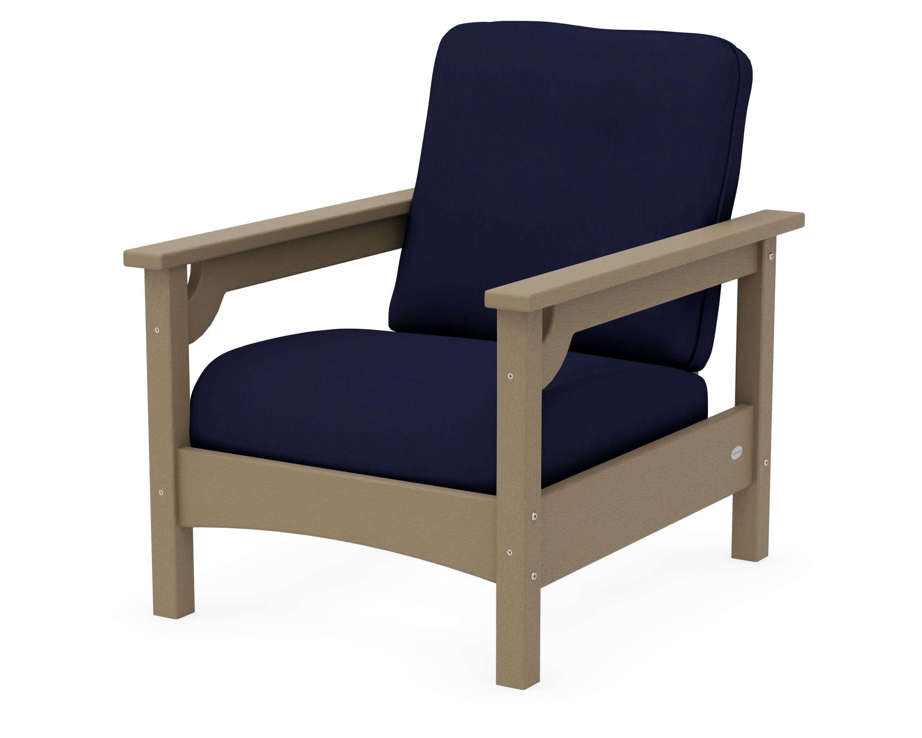 Club Chair in Vintage Sahara / Navy