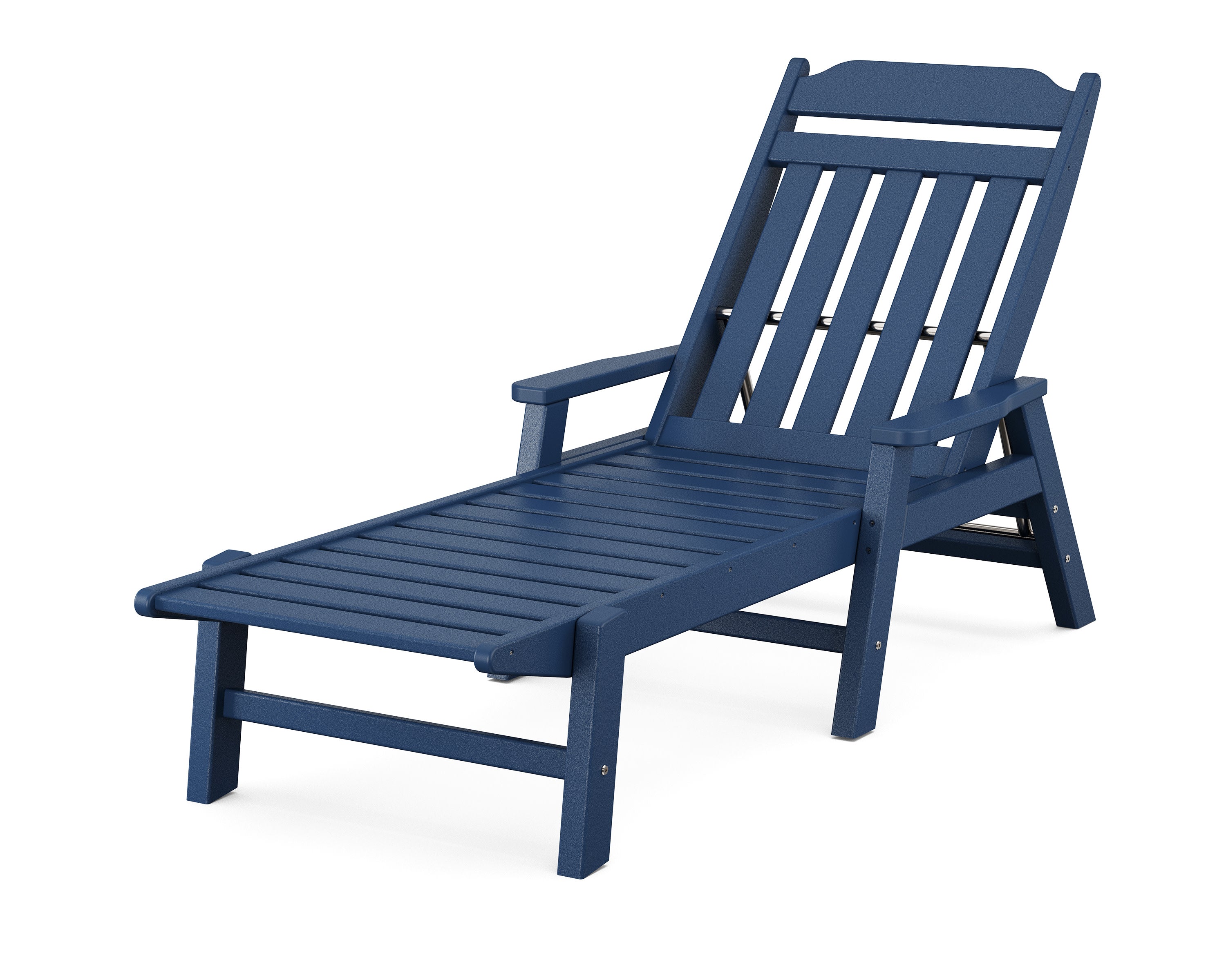 Cottage Chaise with Arms in Navy