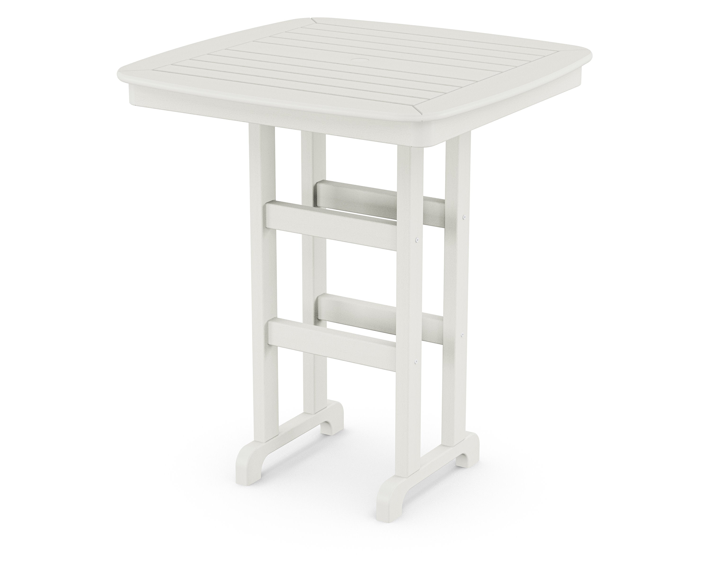 Nautical 37" Bar Table in Vintage White
