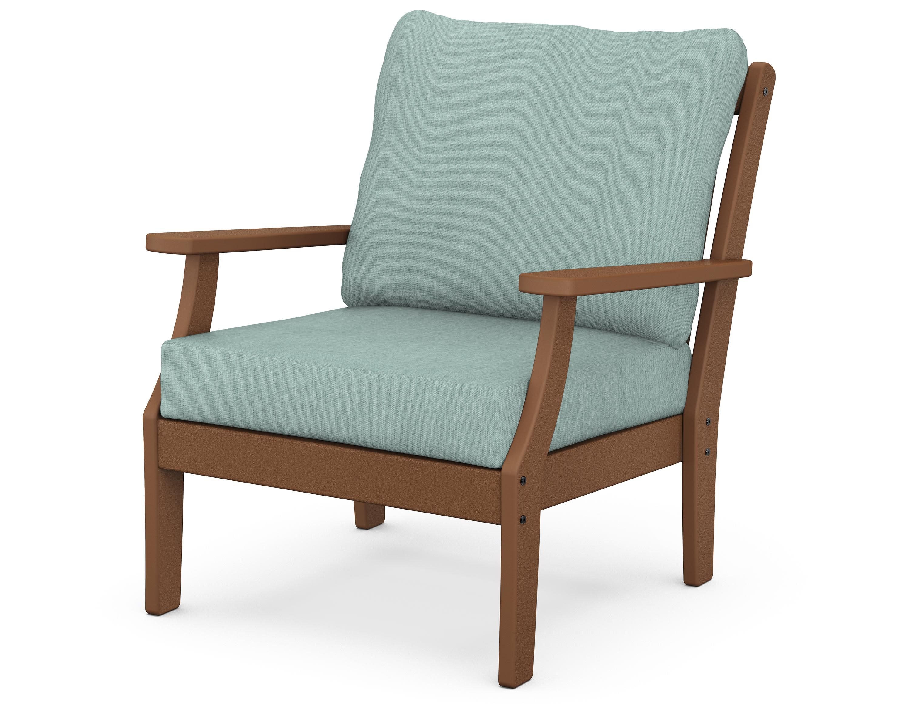 Braxton Deep Seating Chair in Teak / Glacier Spa