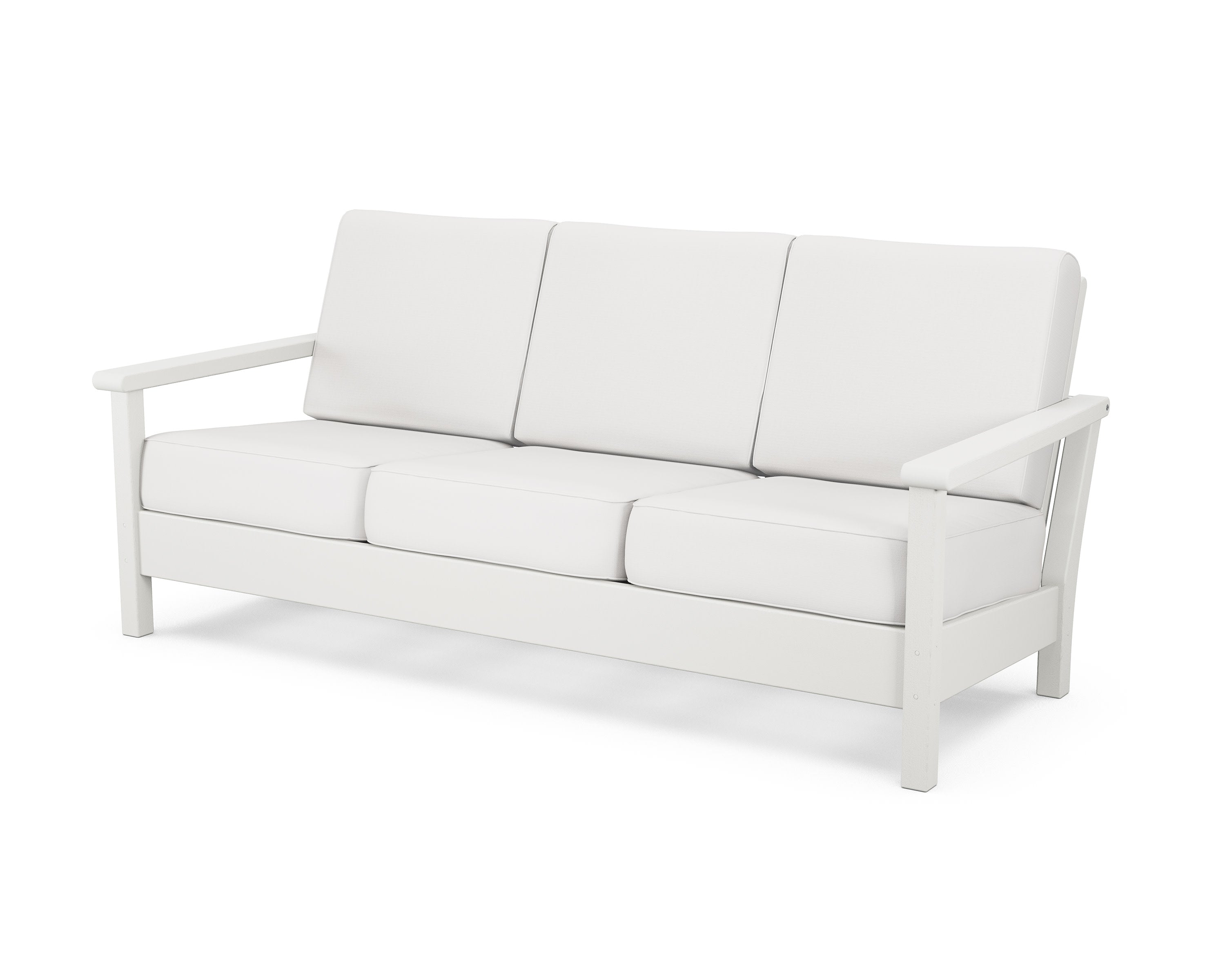 Harbour Deep Seating Sofa in Vintage White / Natural Linen