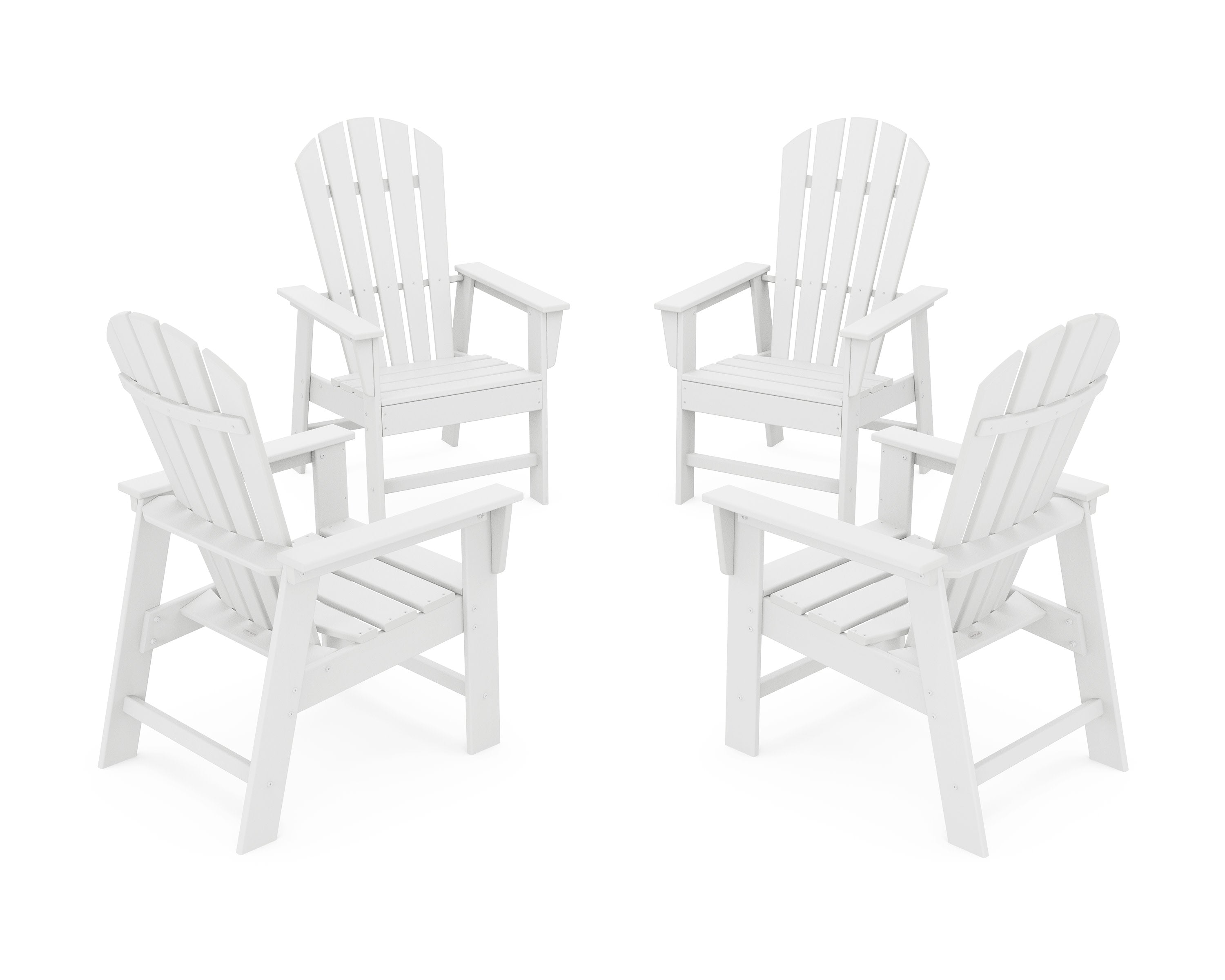 4-Piece South Beach Casual Chair Conversation Set in White