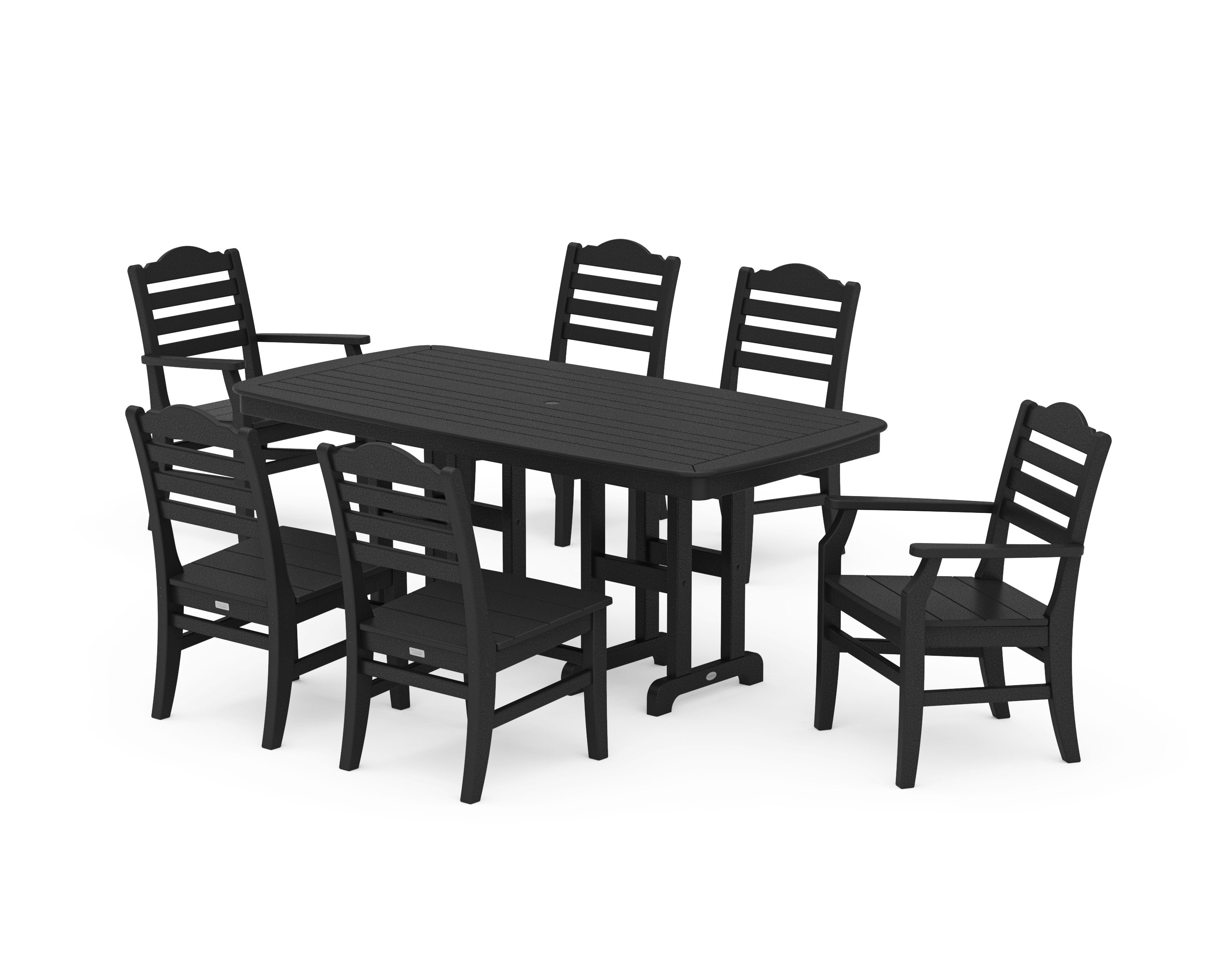 Savannah 7-Piece Dining Set in Black