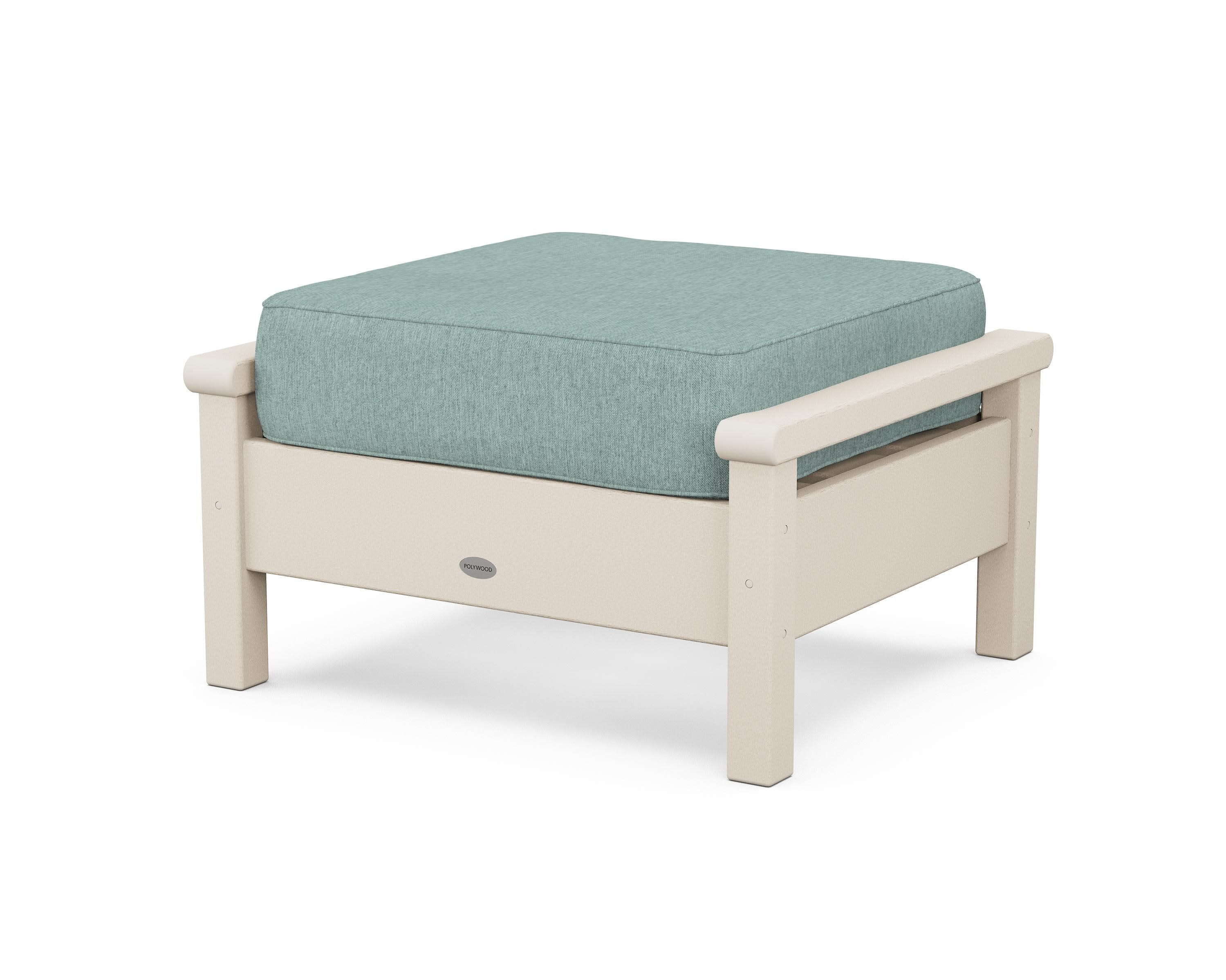 Harbour Deep Seating Ottoman in Sand / Glacier Spa