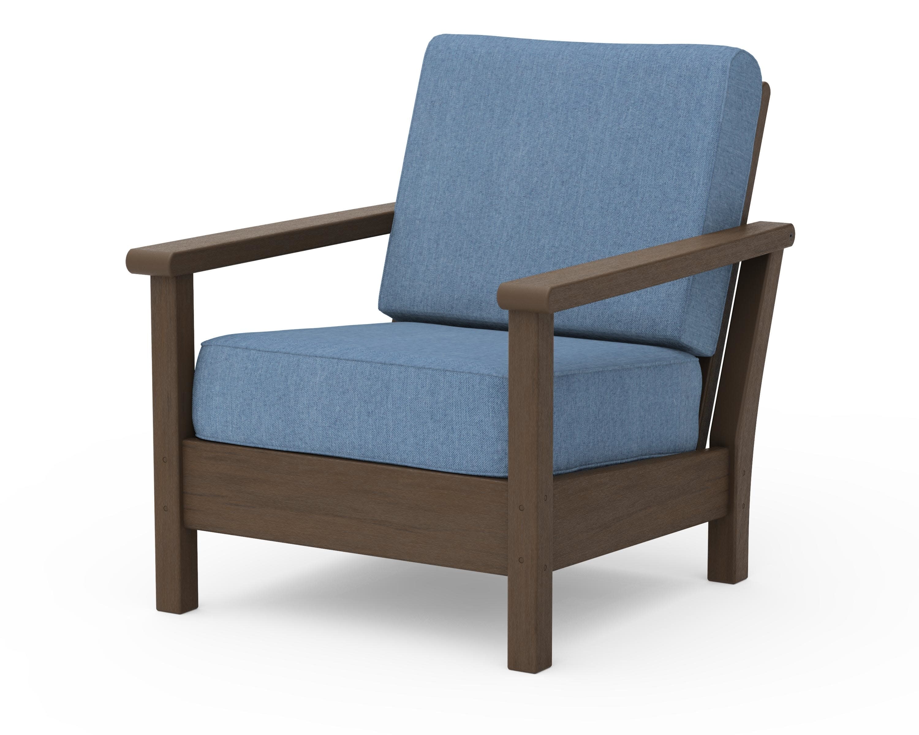 Harbour Deep Seating Chair in Kona / Sky Blue