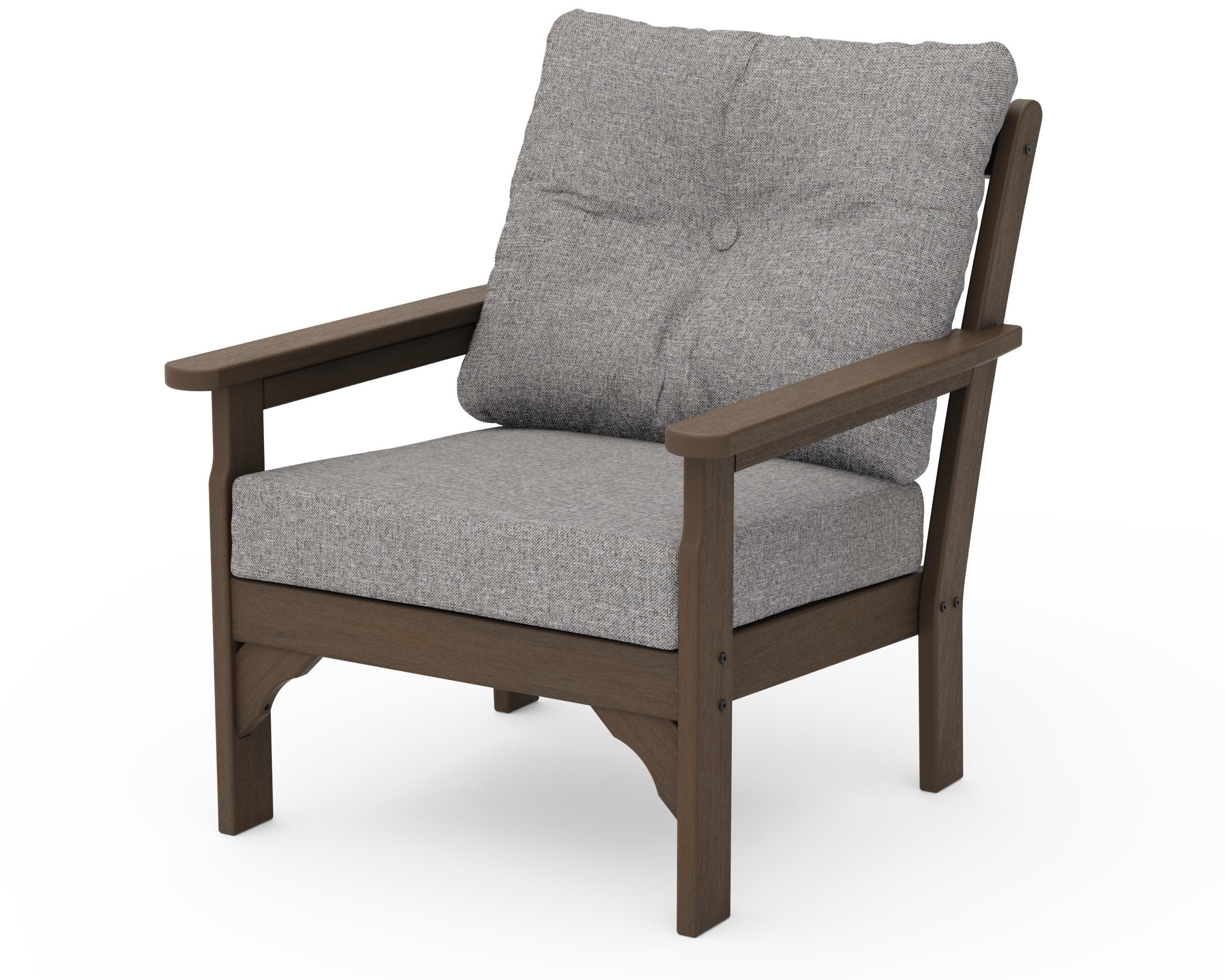 Vineyard Deep Seating Chair in Kona / Grey Mist