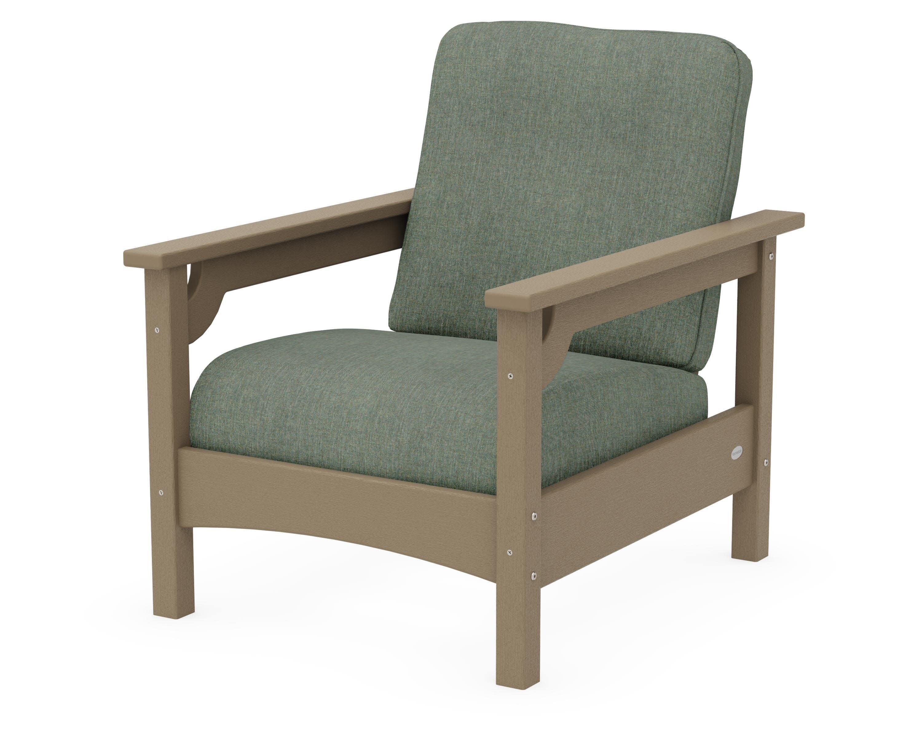Club Chair in Vintage Sahara / Cast Sage
