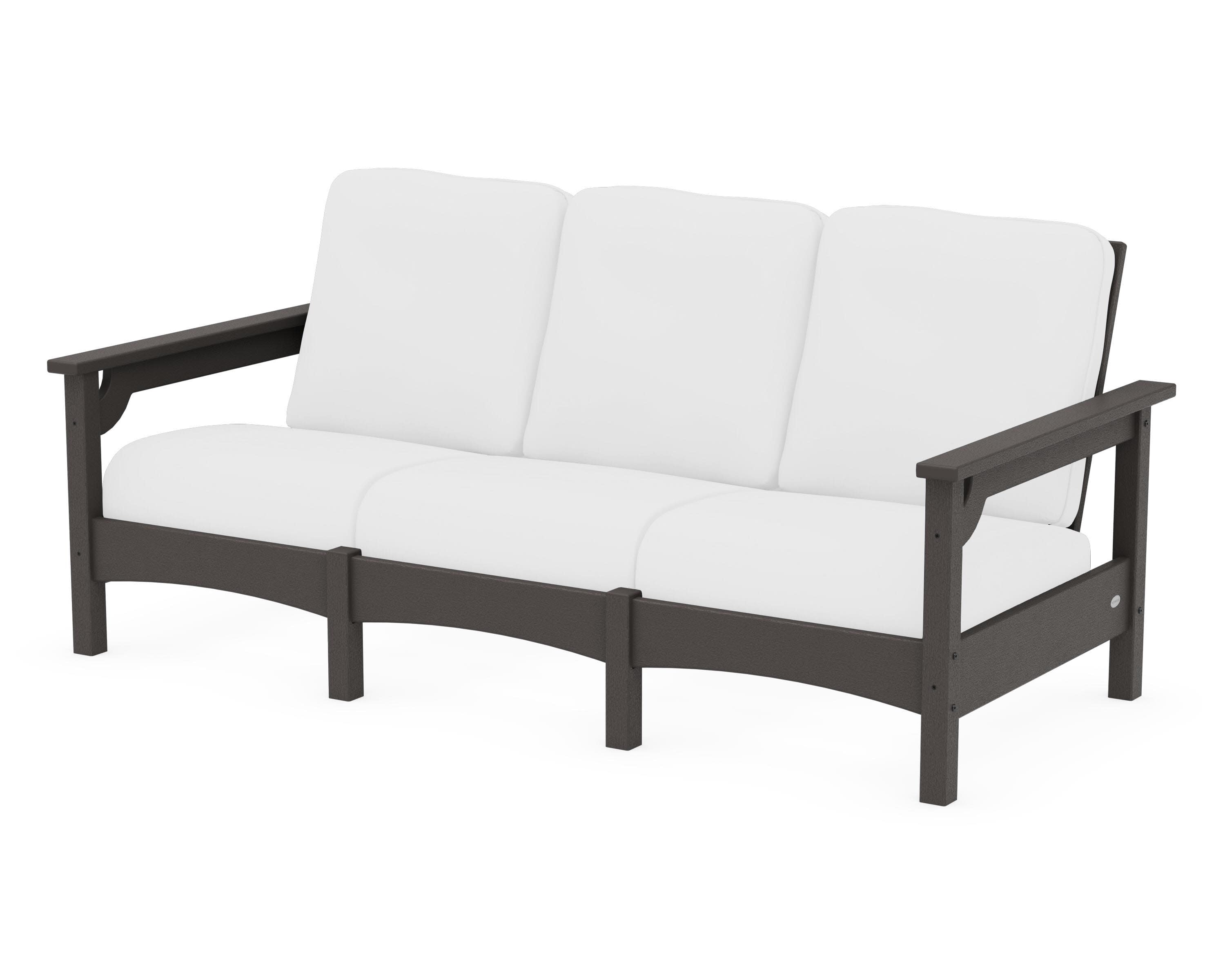 Club Sofa in Vintage Coffee / Natural