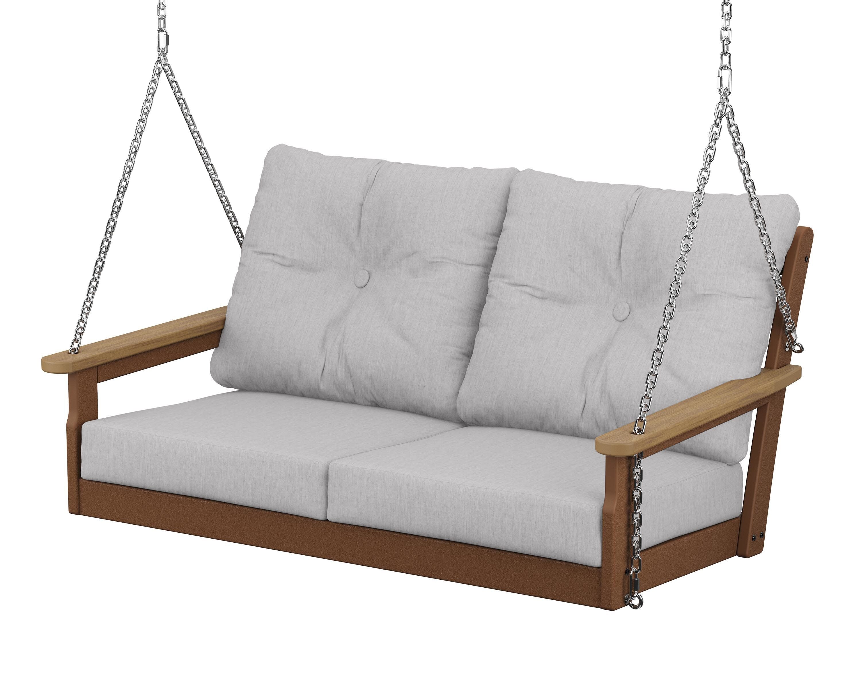 Vineyard Deep Seating Swing in Teak / Natural / Granite