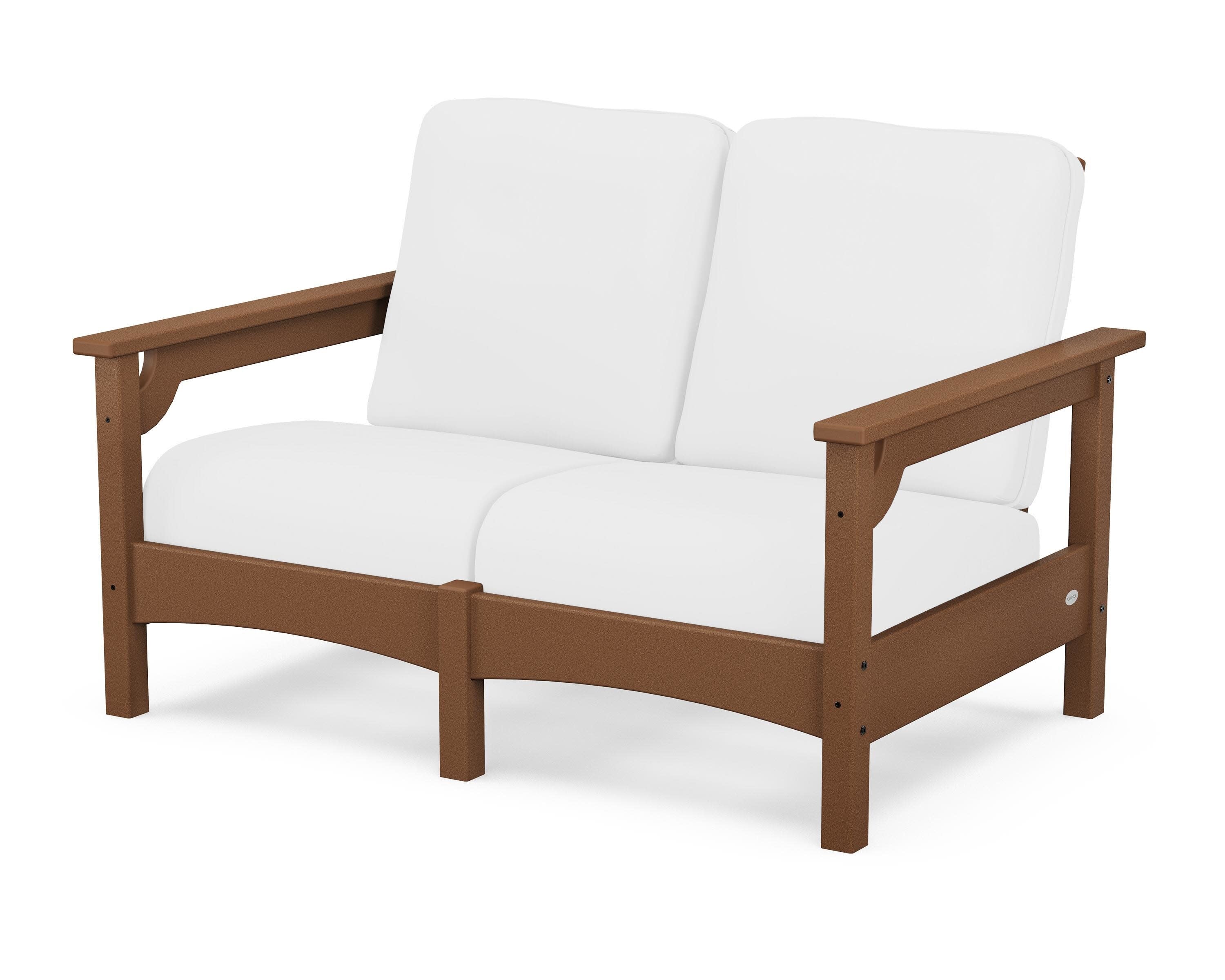Club Loveseat in Teak / Natural