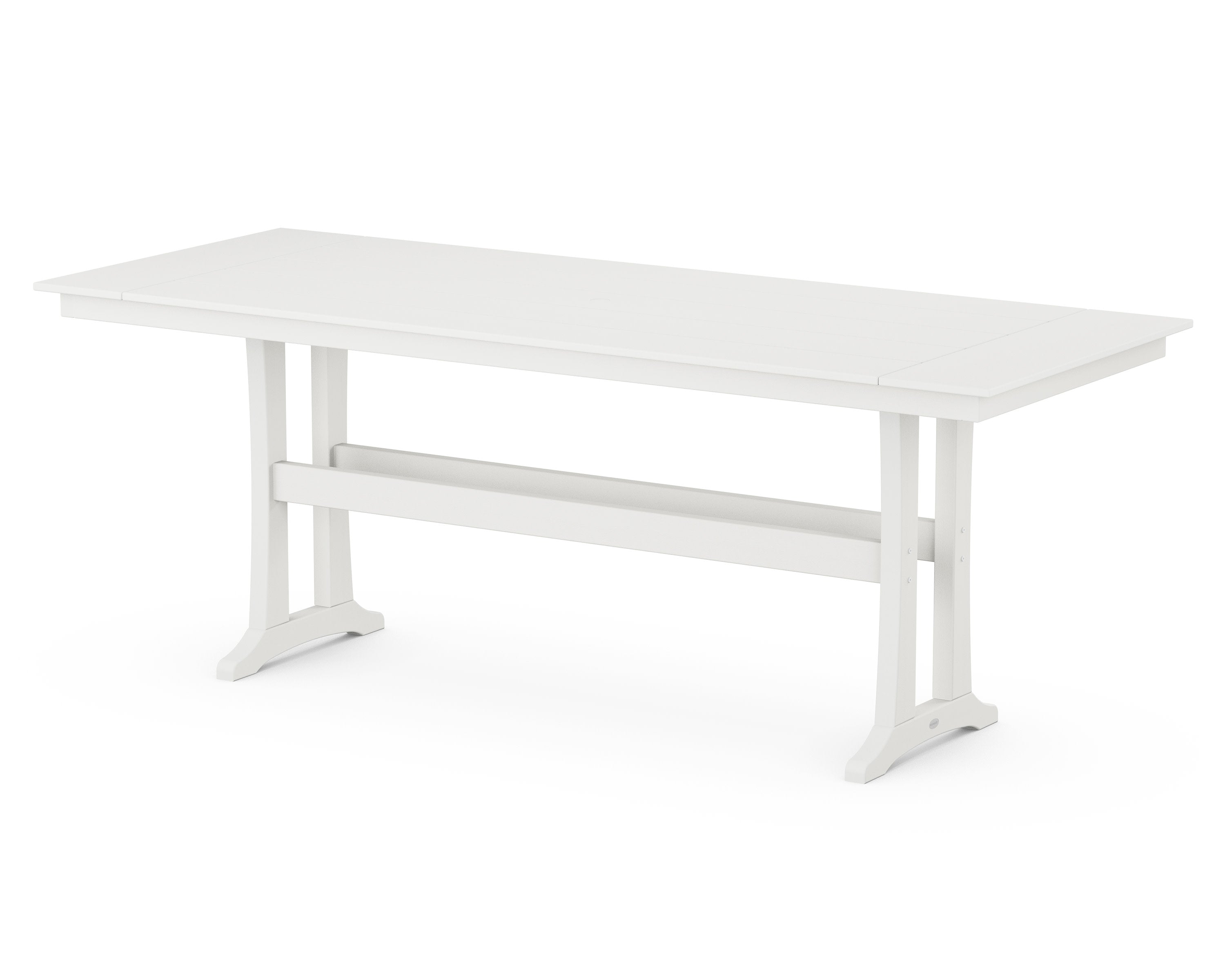 Farmhouse Trestle 38" x 96" Counter Table in Vintage White