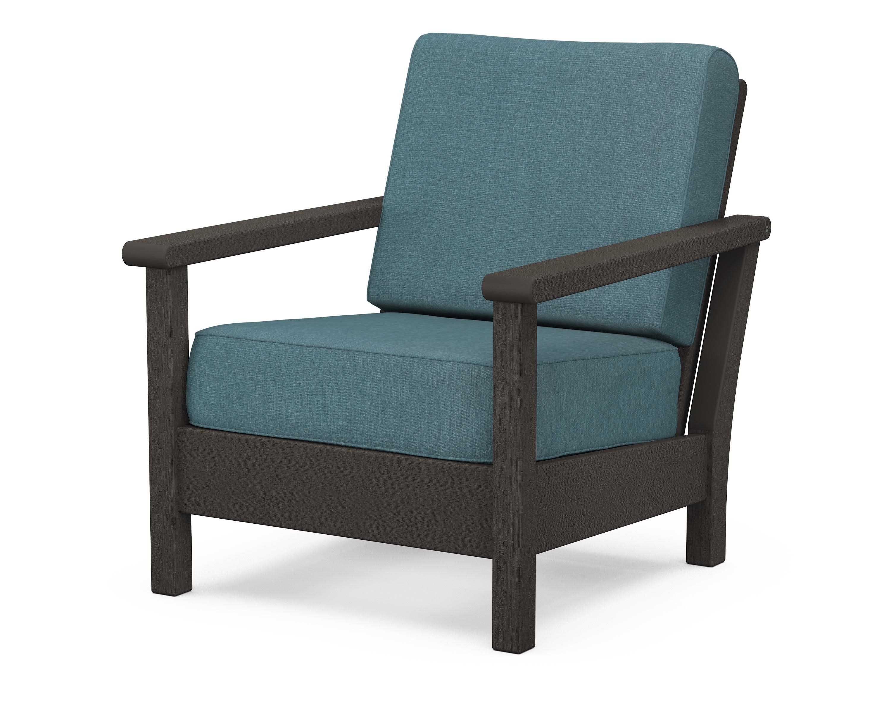 Harbour Deep Seating Chair in Vintage Coffee / Ocean Teal