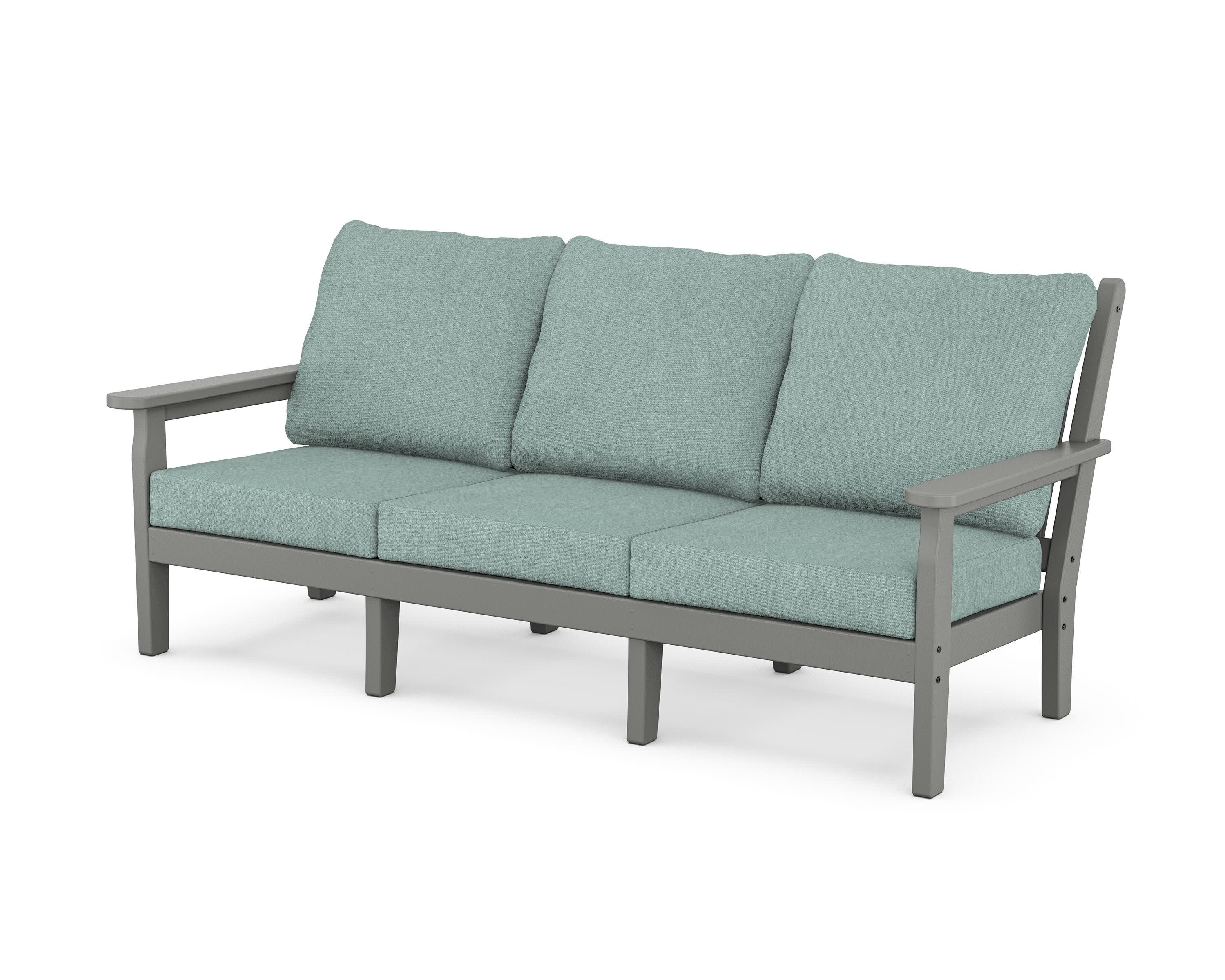 Chippendale Deep Seating Sofa in Slate Grey / Glacier Spa