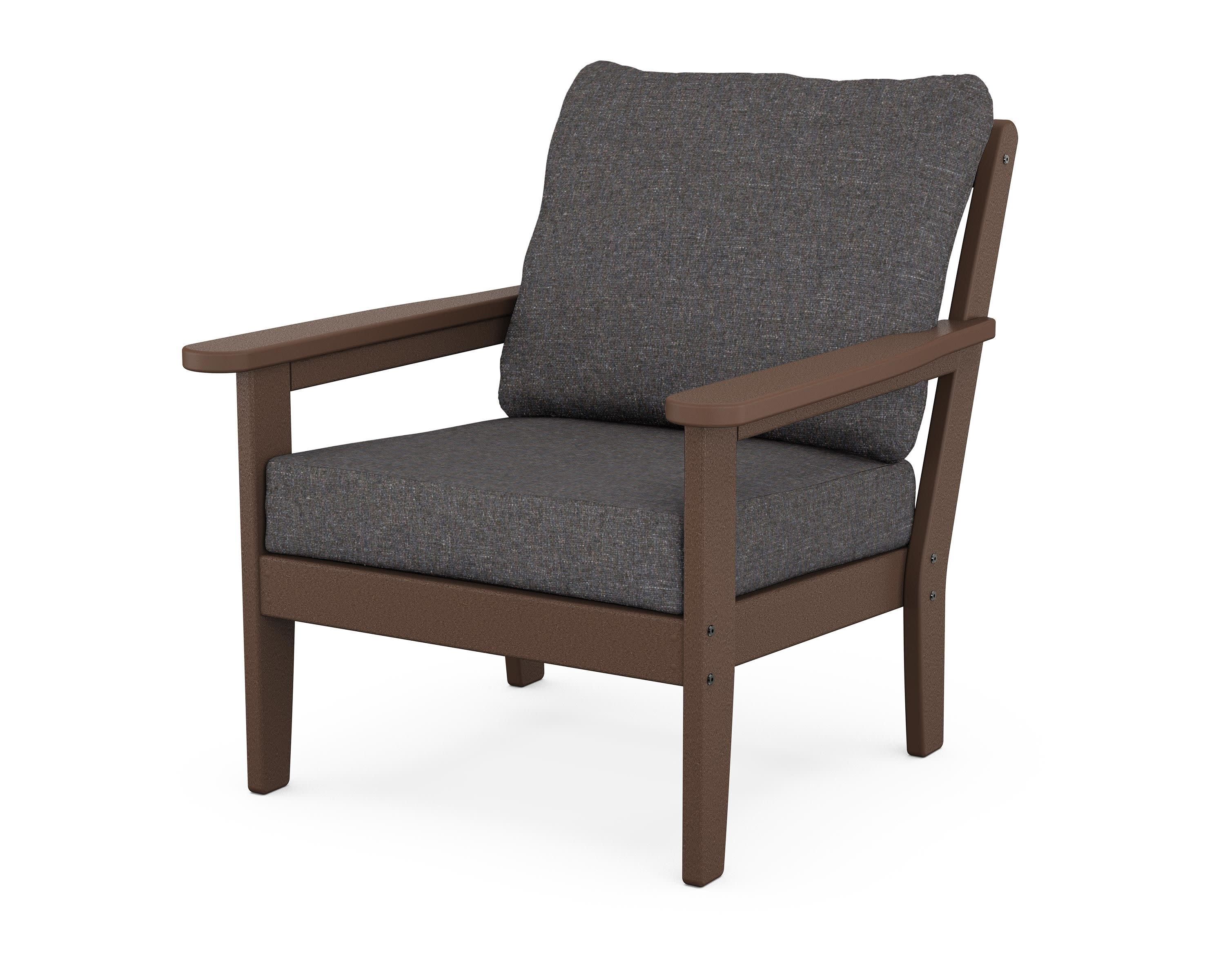 Cottage Deep Seating Chair in Mahogany / Ash Charcoal