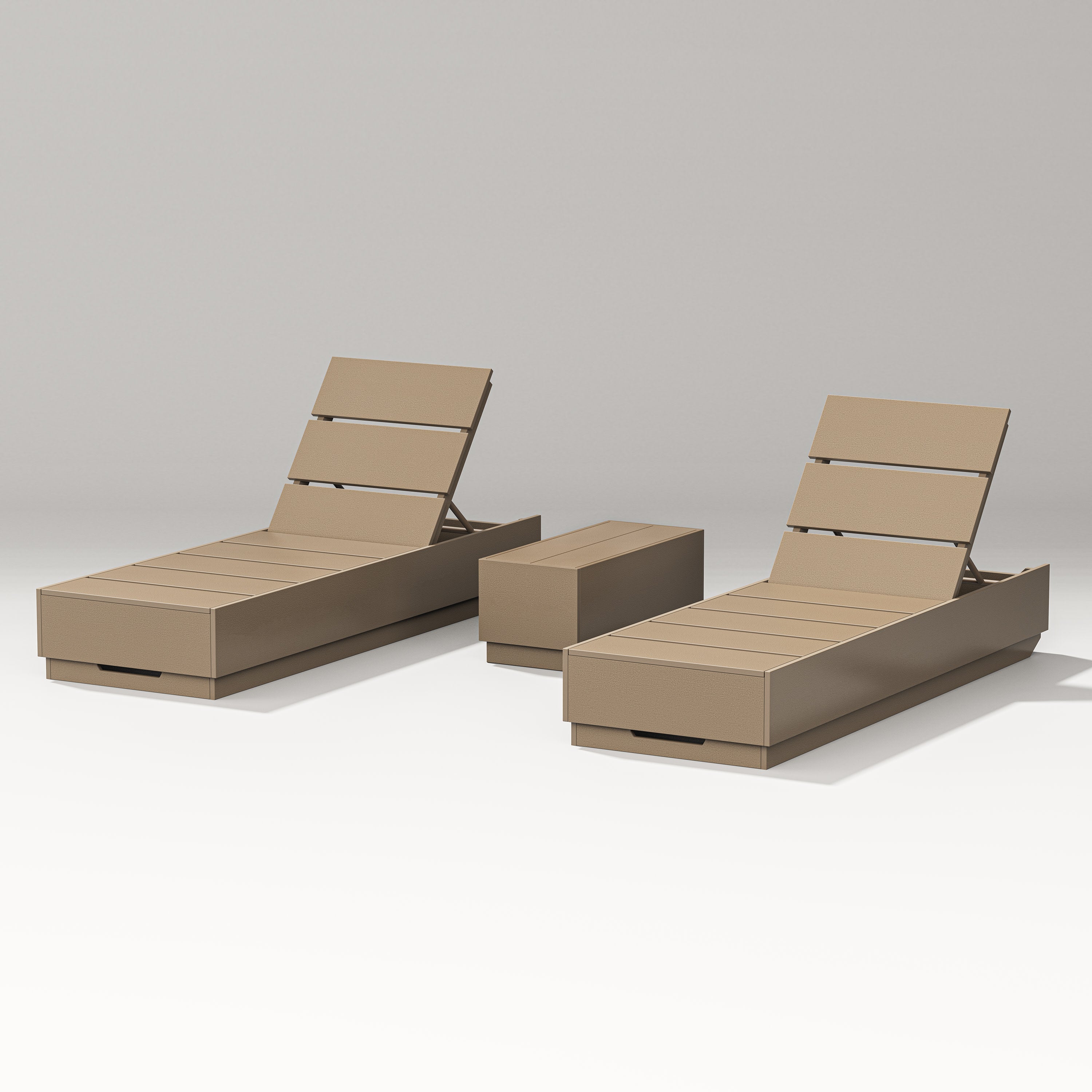 Elevate 3-Piece Chaise Lounge Set in Vintage Sahara