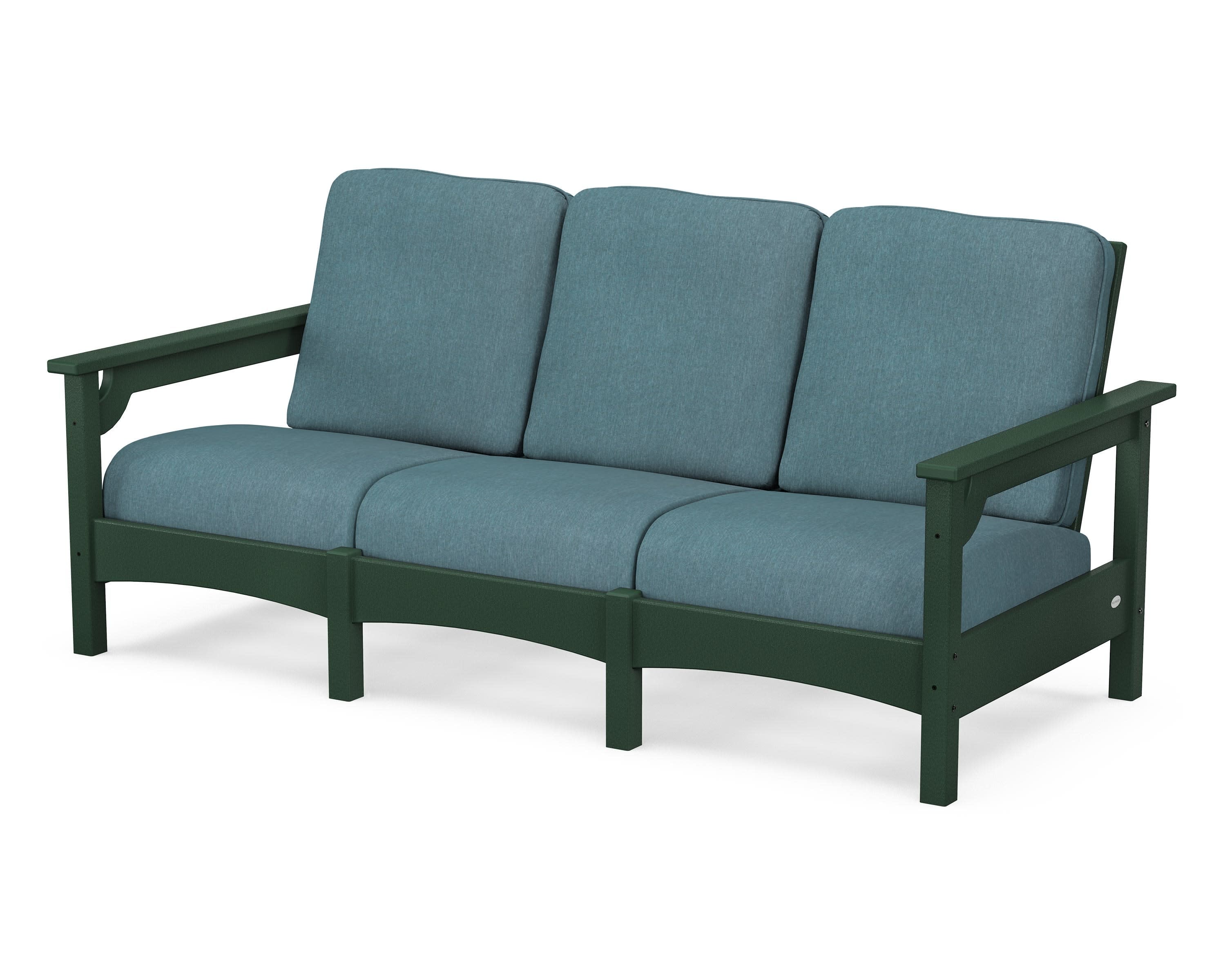 Club Sofa in Green / Ocean Teal
