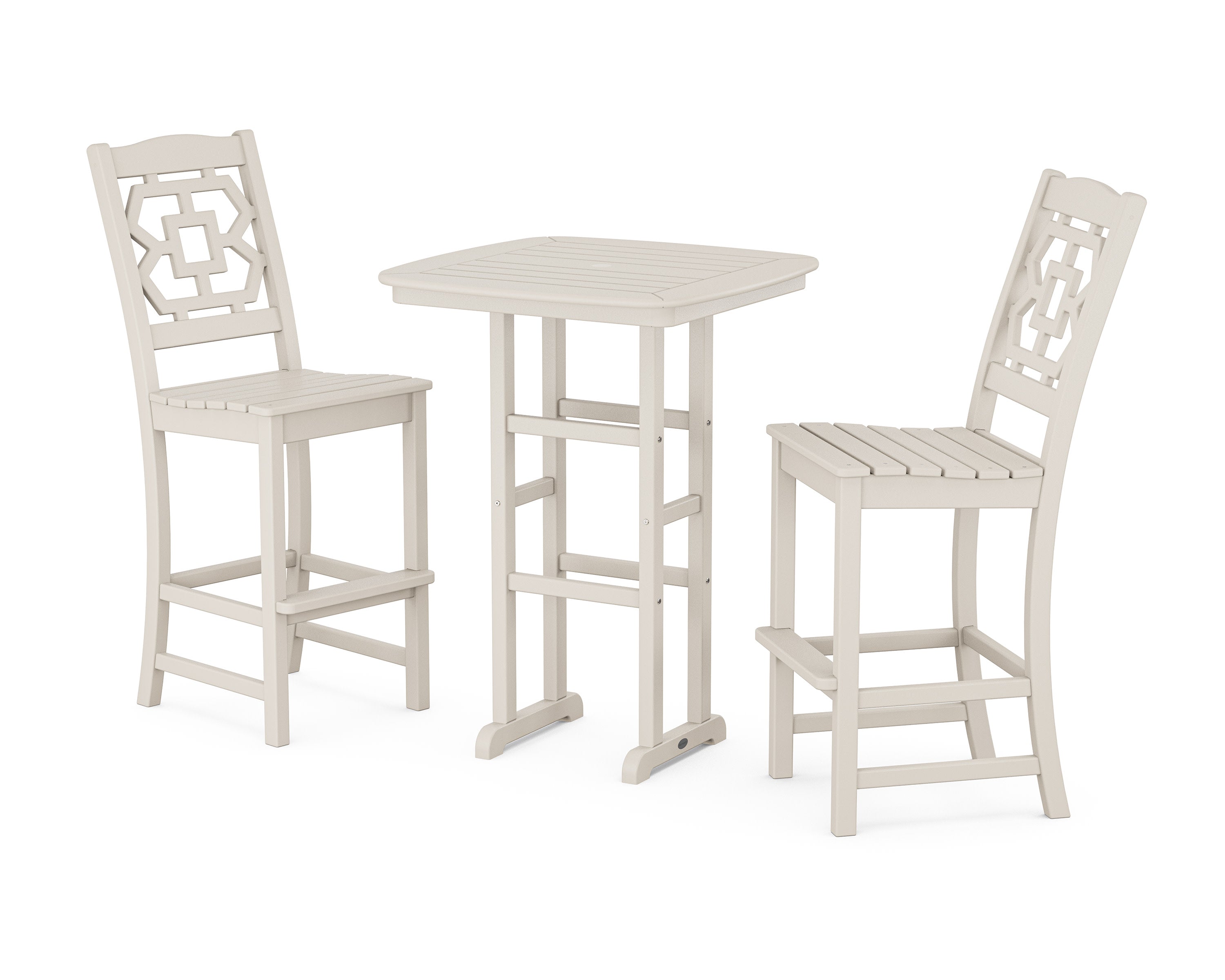 Chinoiserie 3-Piece Bar Set in Sand