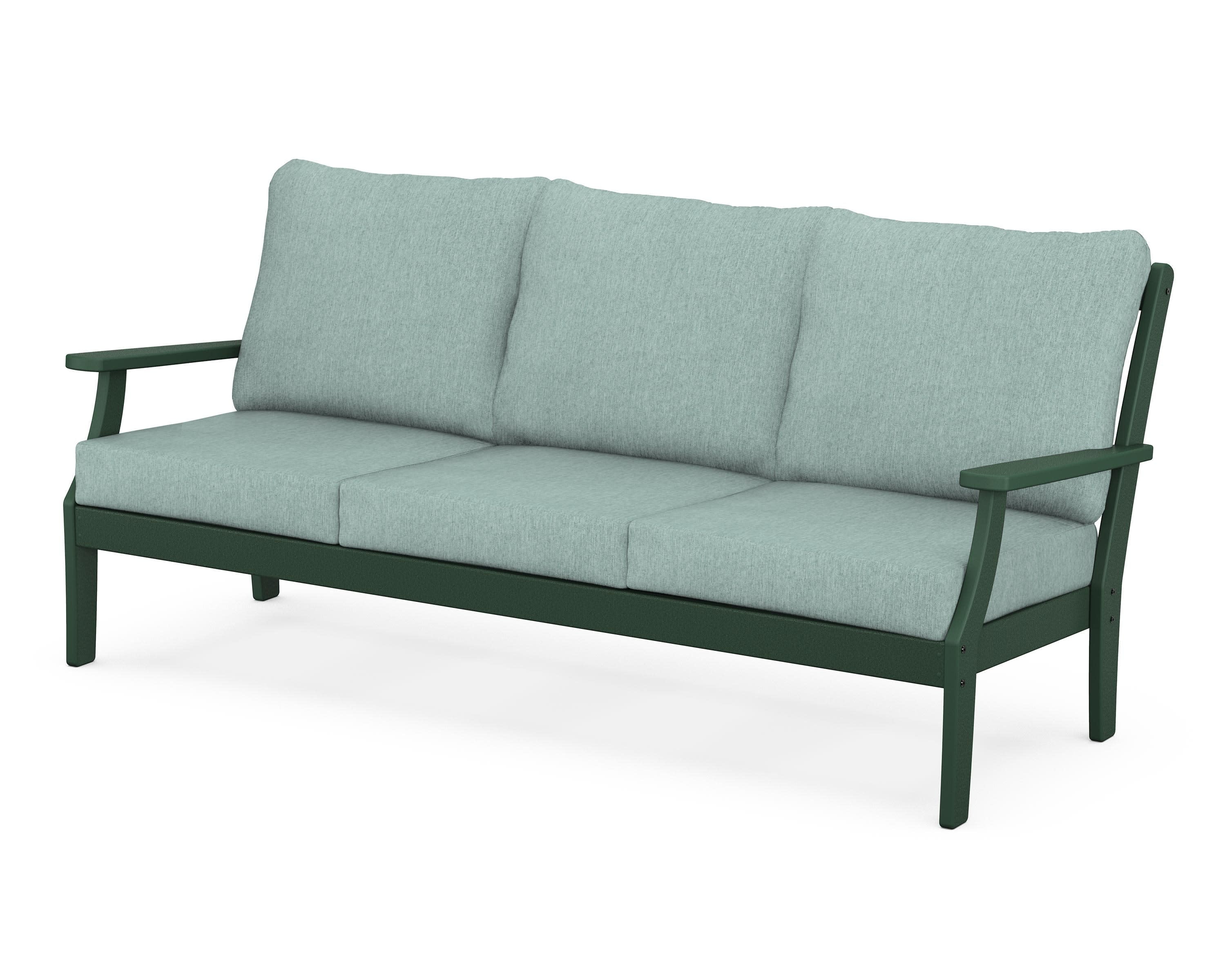 Braxton Deep Seating Sofa in Green / Glacier Spa