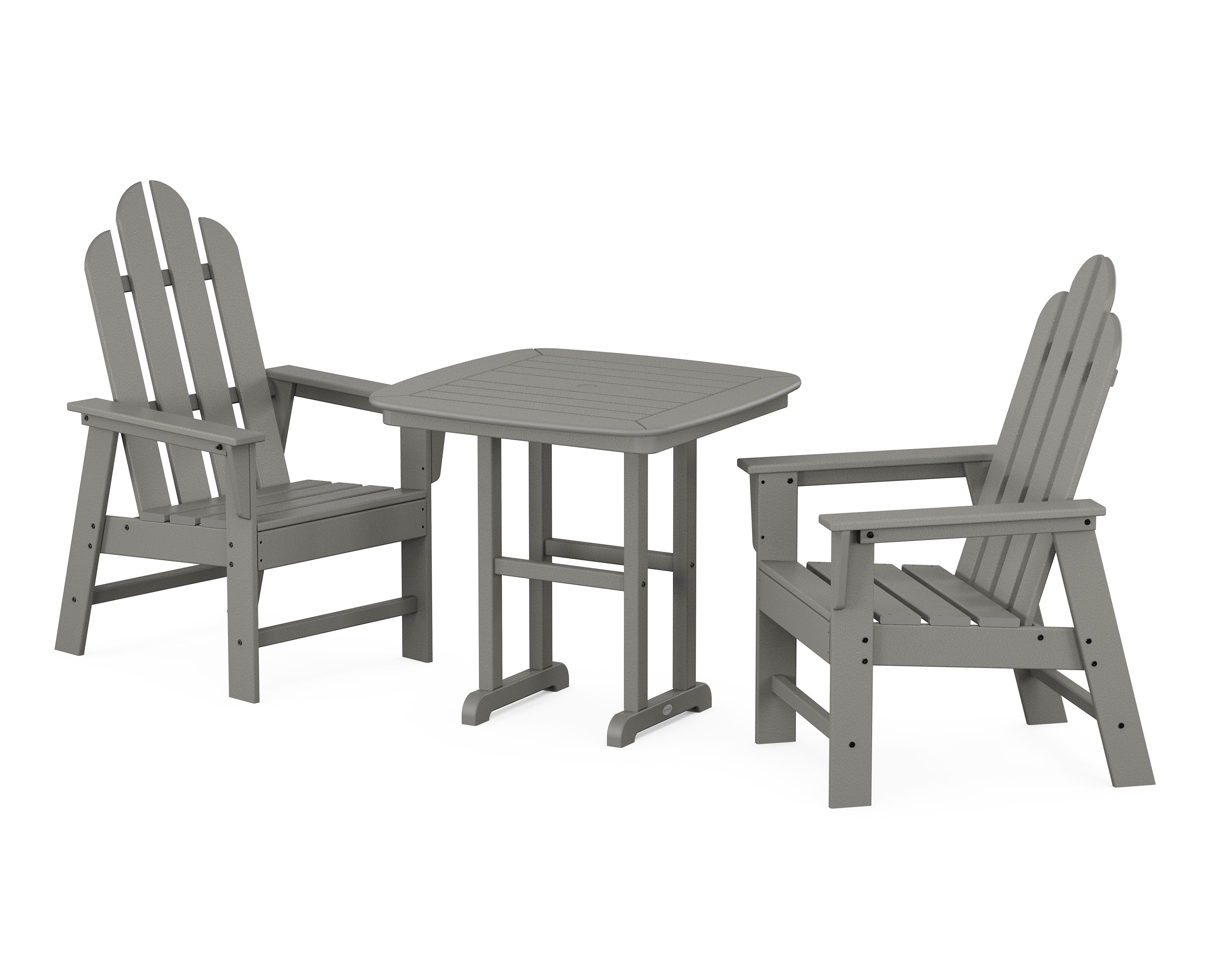 Long Island 3-Piece Dining Set in Slate Grey