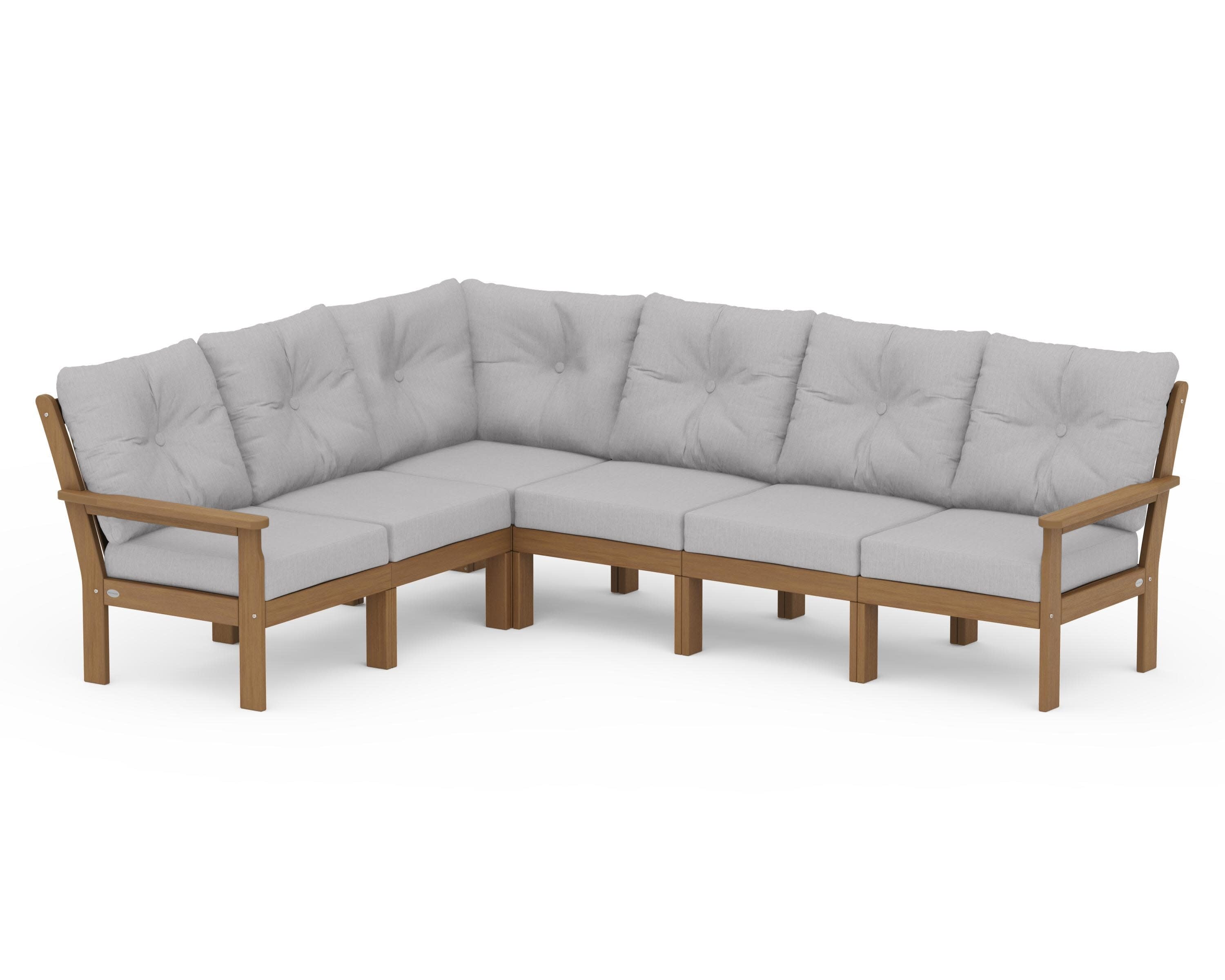 Vineyard 6-Piece Sectional in Natural / Granite