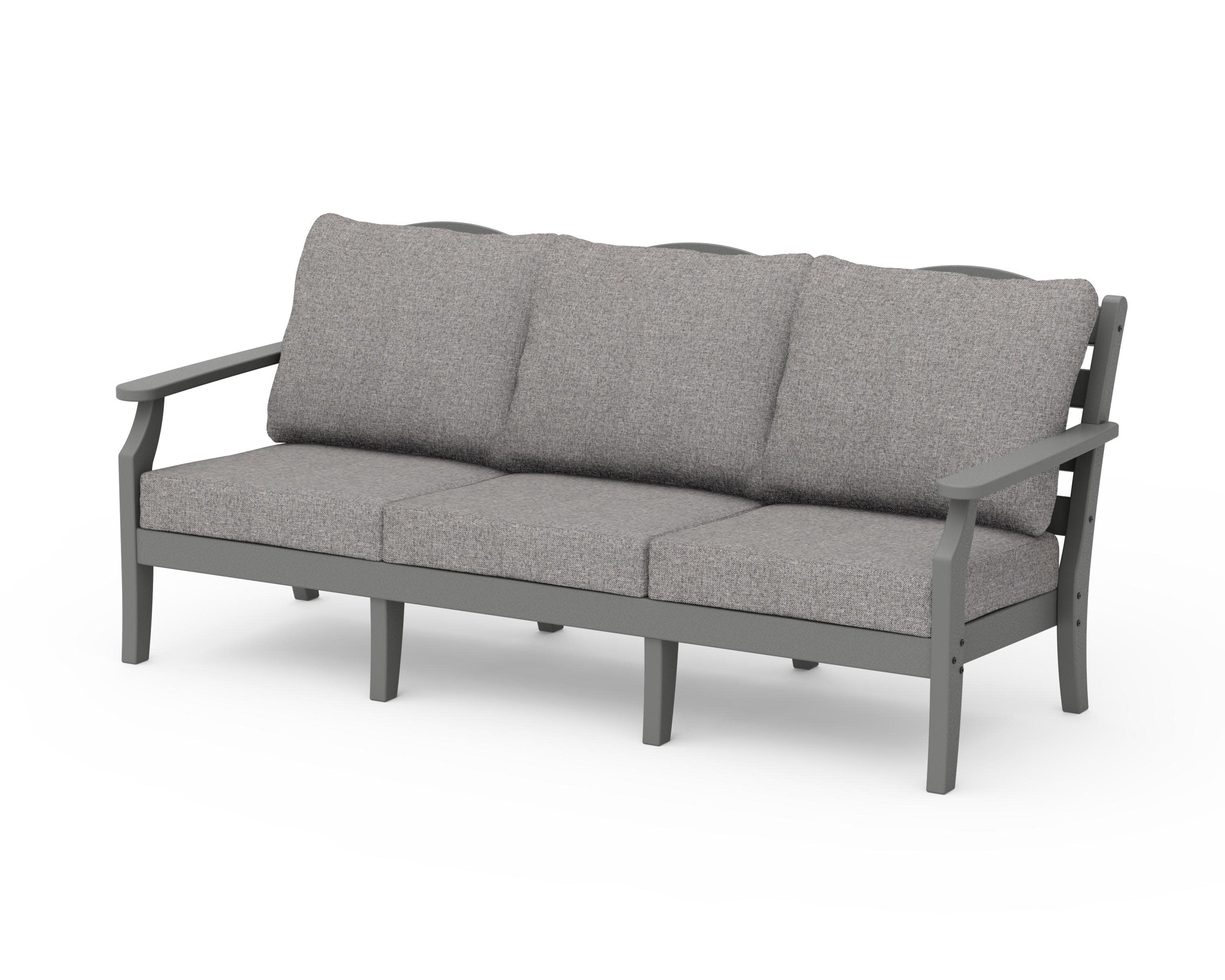 Savannah Deep Seating Sofa in Slate Grey / Grey Mist