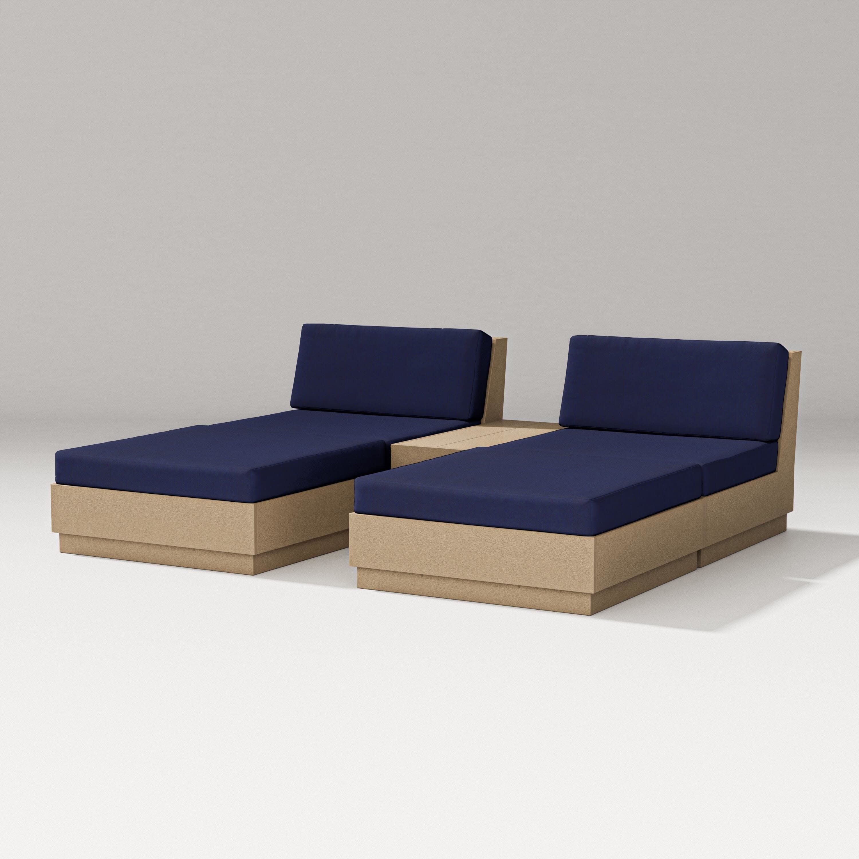 Elevate Double Chaise Set in Vintage Sahara / Navy