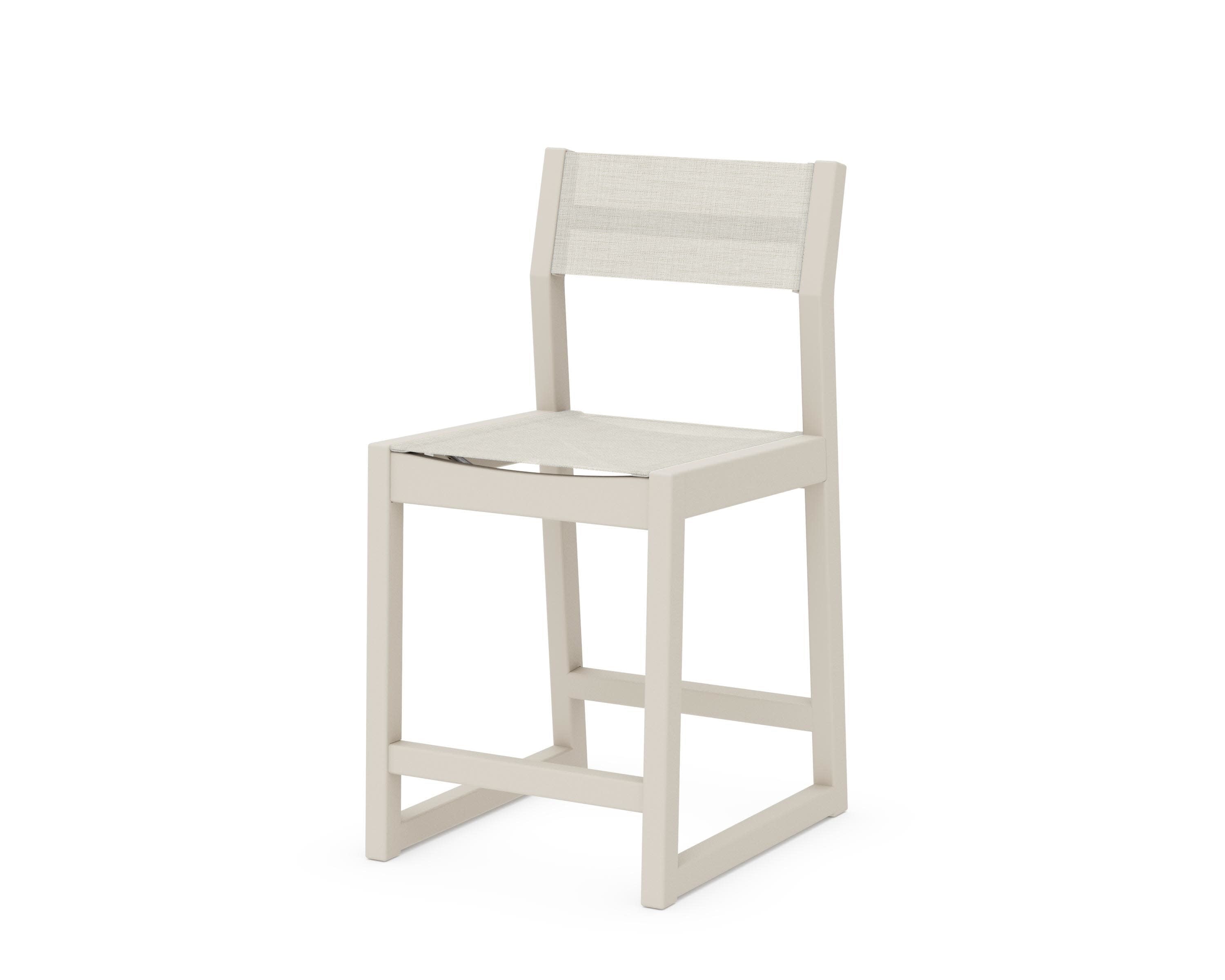 EDGE Sling Counter Side Chair in Sand / Parchment Sling