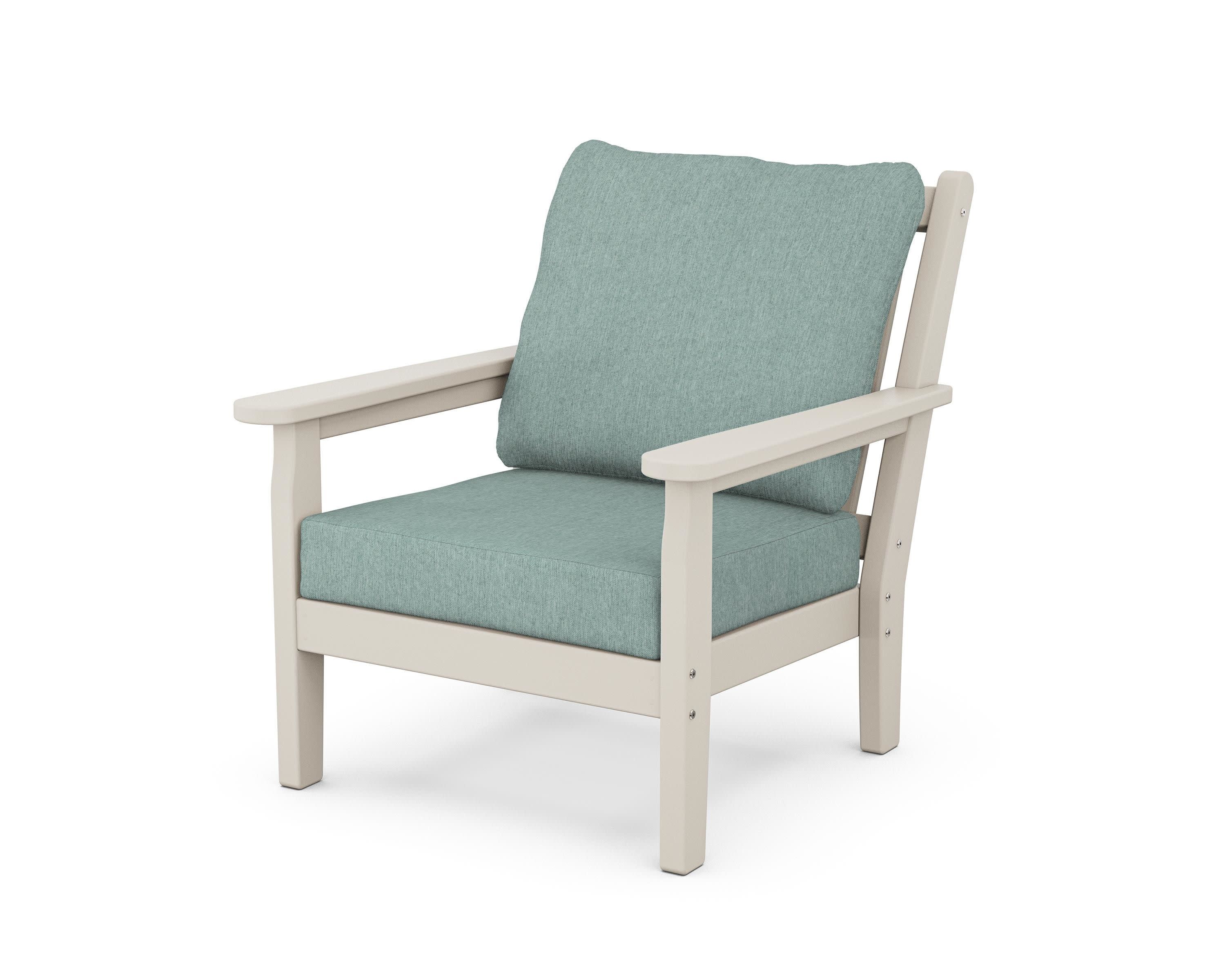 Chippendale Deep Seating Chair in Sand / Glacier Spa