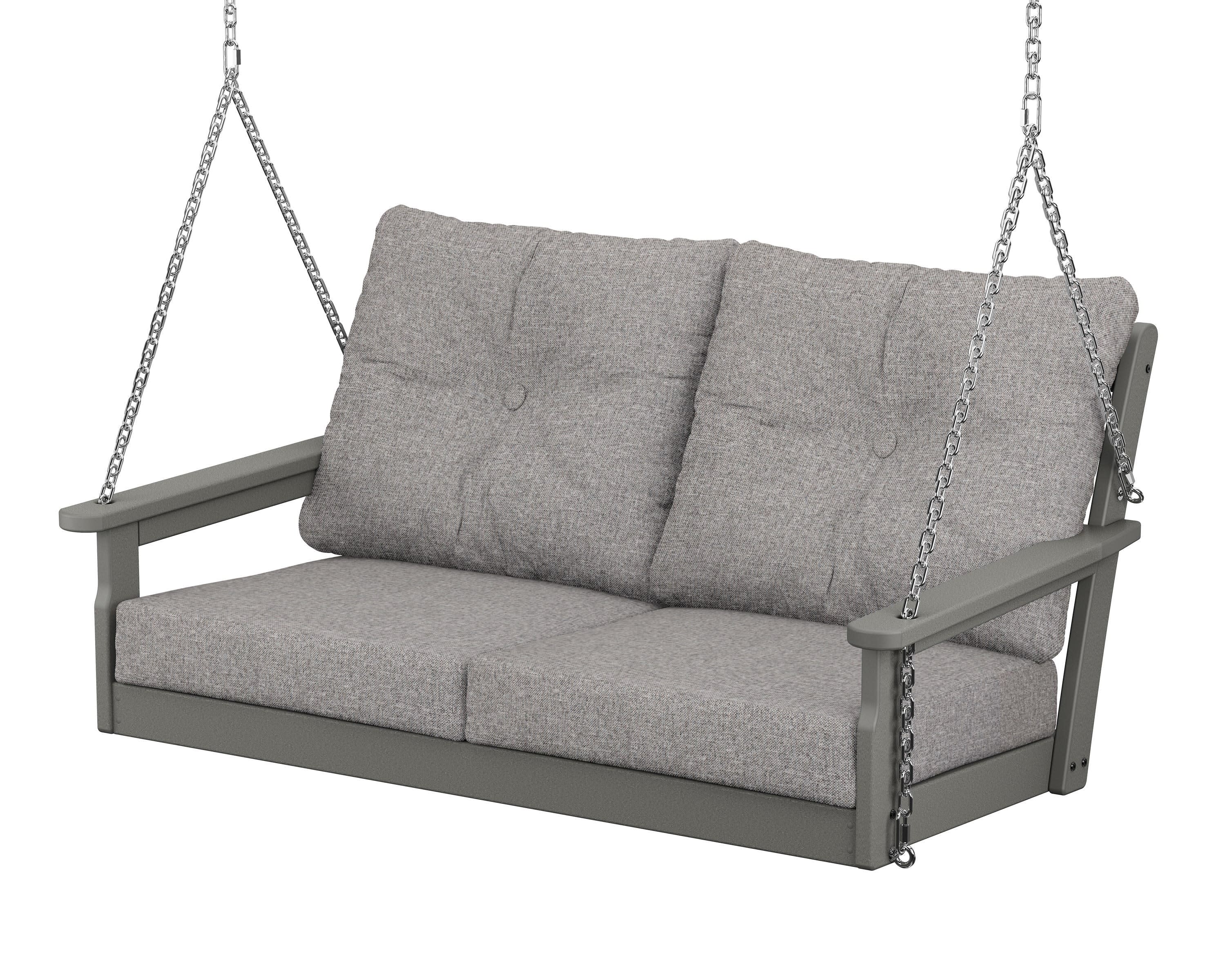Vineyard Deep Seating Swing in Slate Grey / Grey Mist
